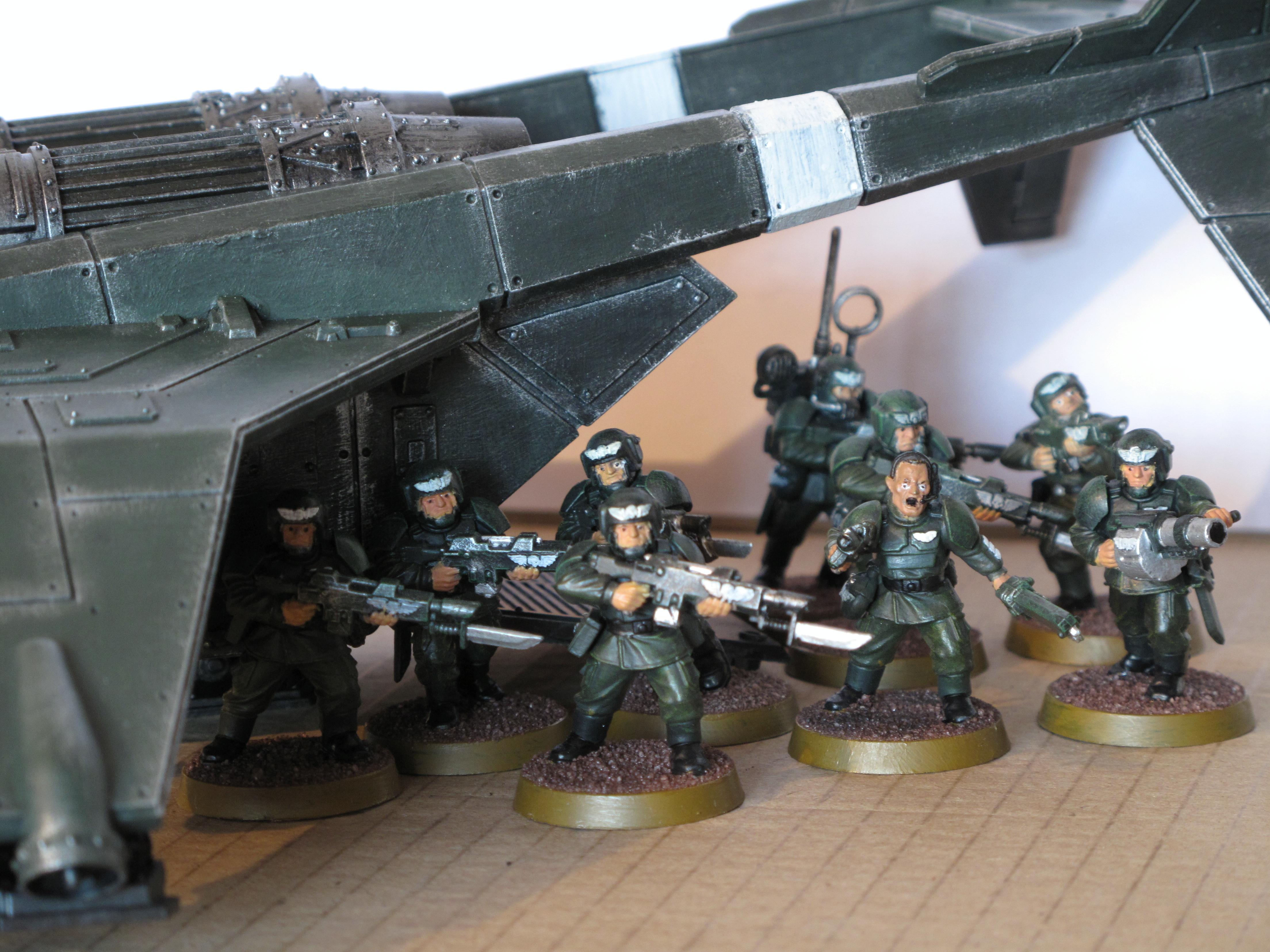 Cadians, Imperial Guard, Sentinel, Valkyrie
