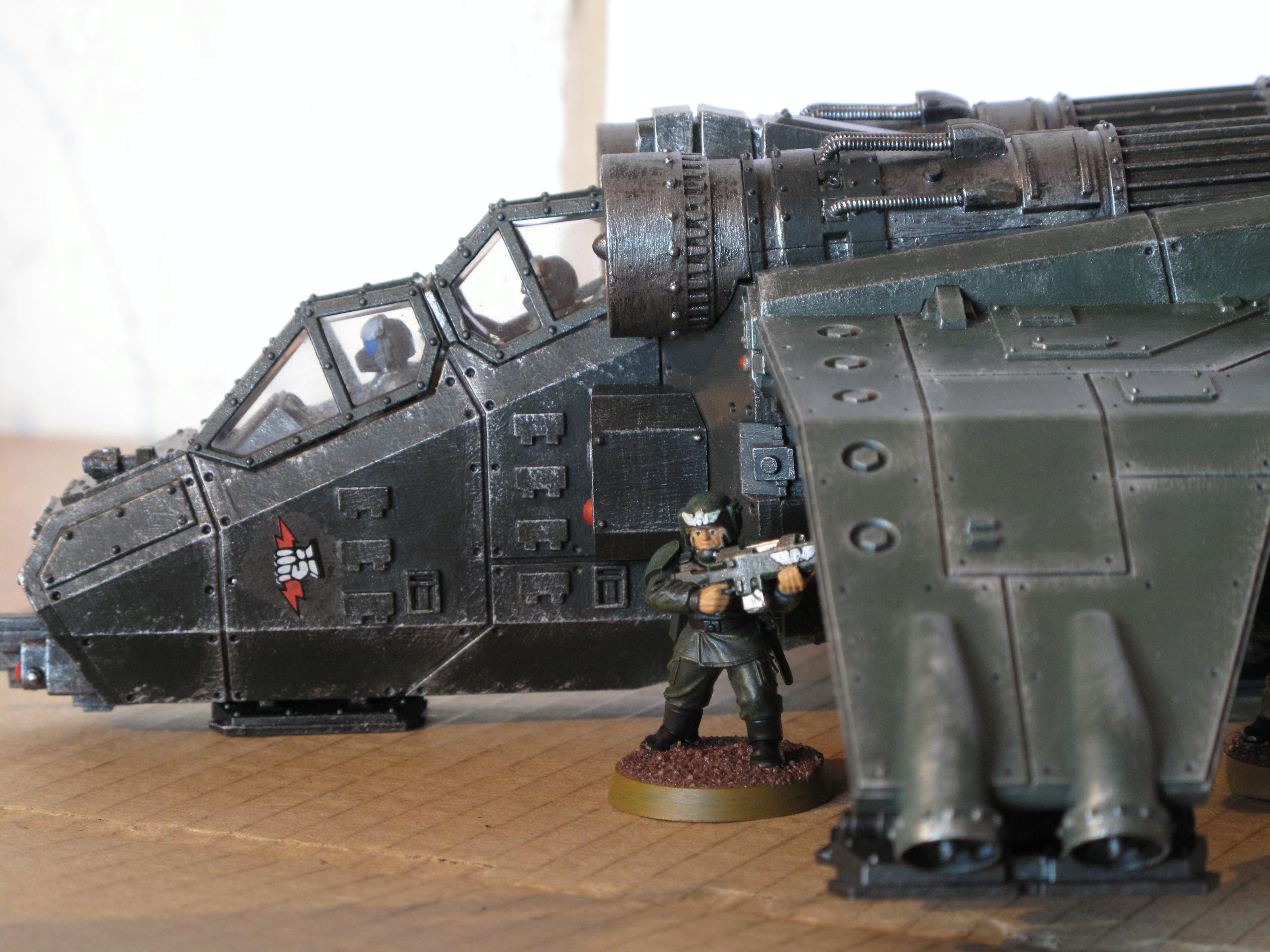 Cadians, Imperial Guard, Sentinel, Valkyrie