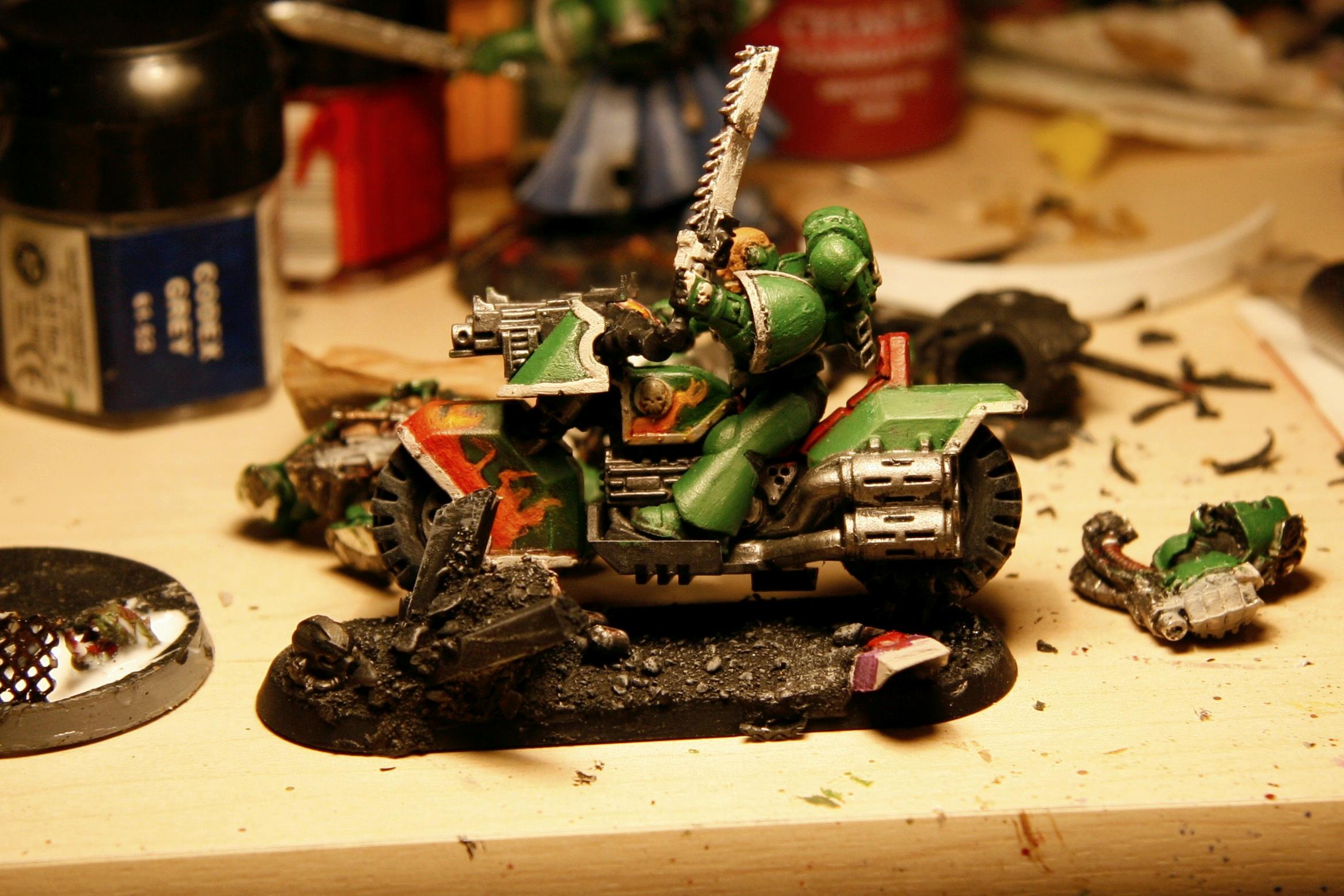 Bike, Gretar, Repainting, Salamanders, Sons Of Machiediel, Space Marines, Warhammer 40,000