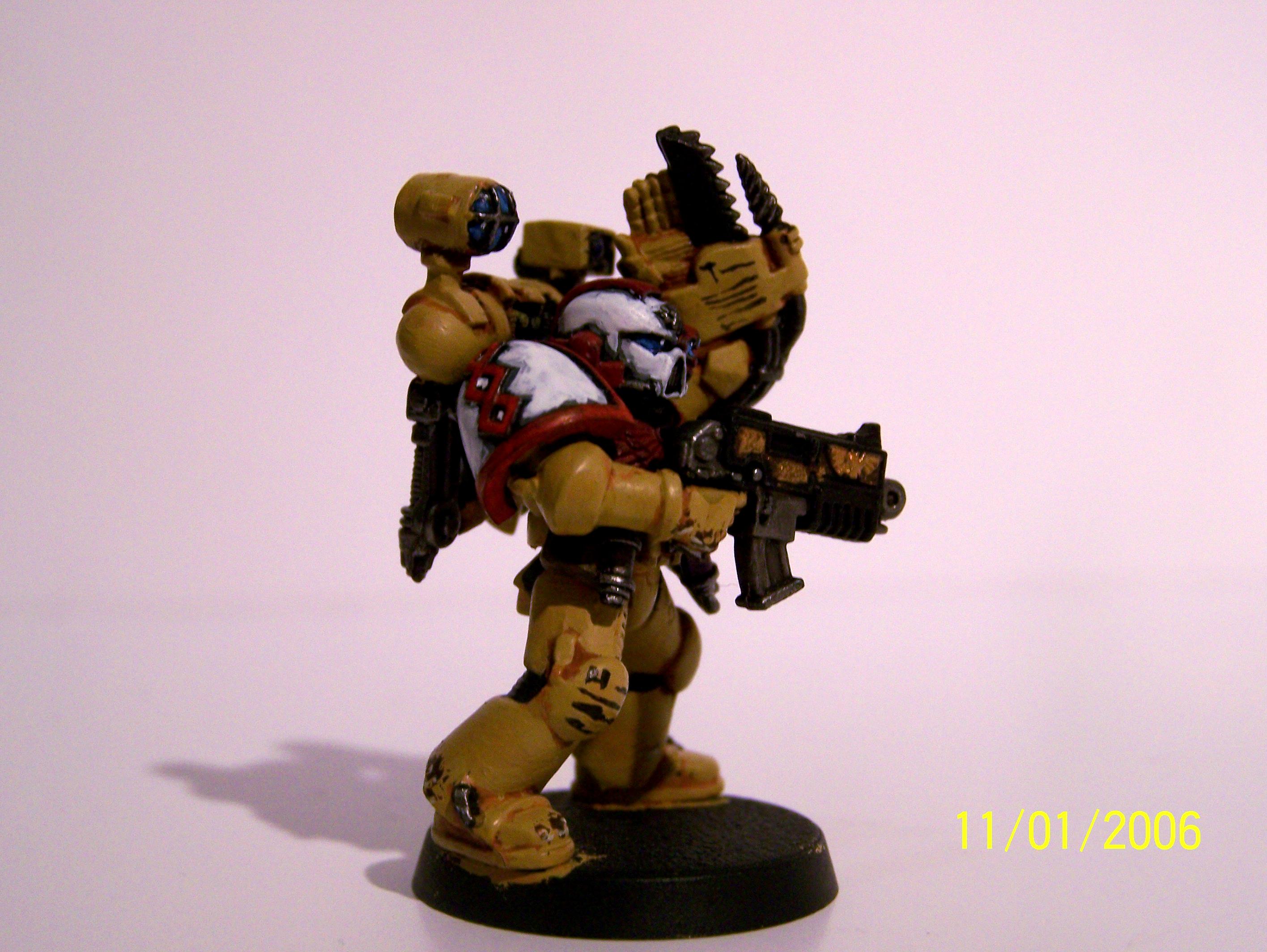 Command Squad, Imperial Fists, Space Marines, Warhammer 40,000