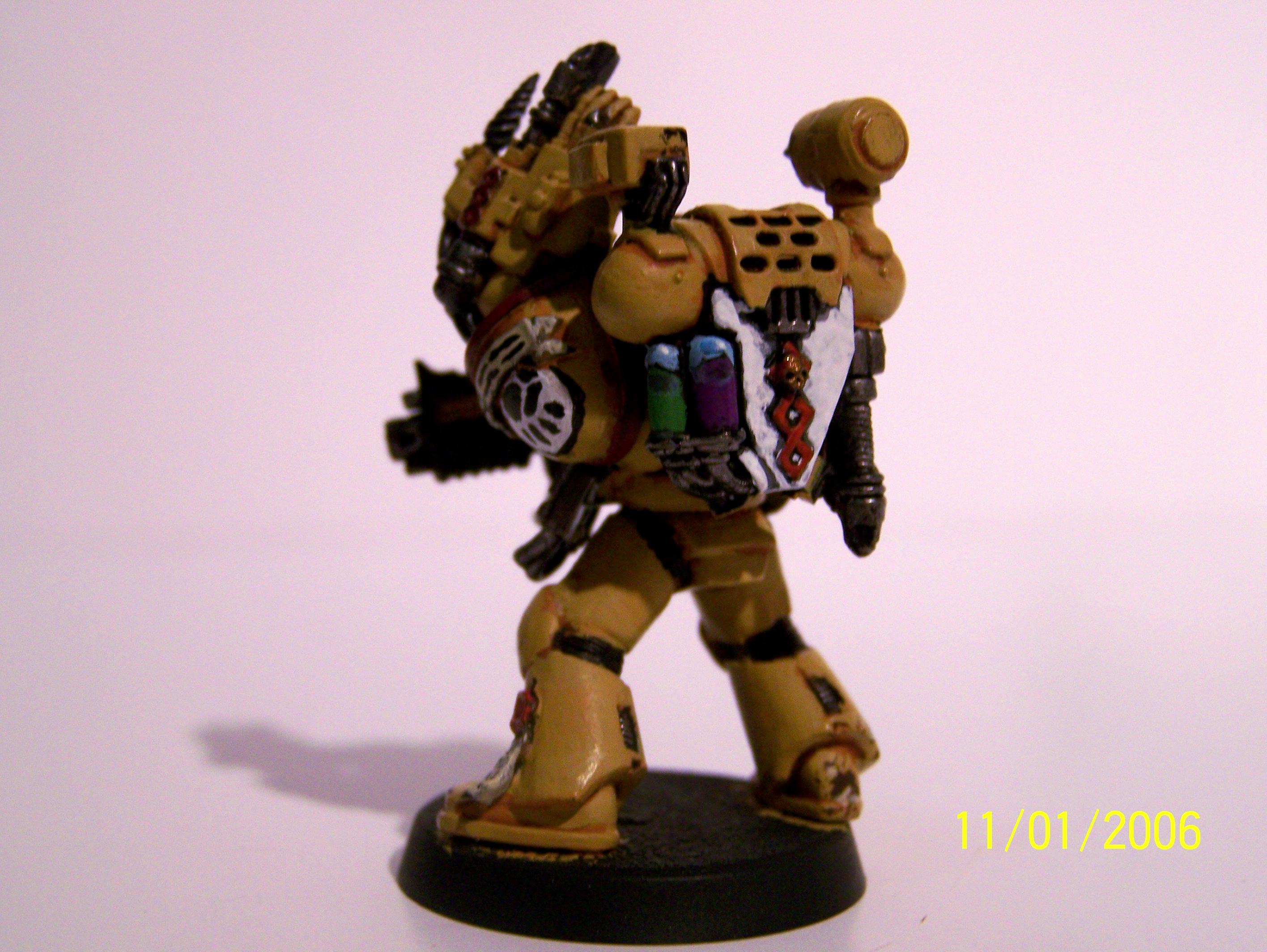 Command Squad, Imperial Fists, Space Marines, Warhammer 40,000