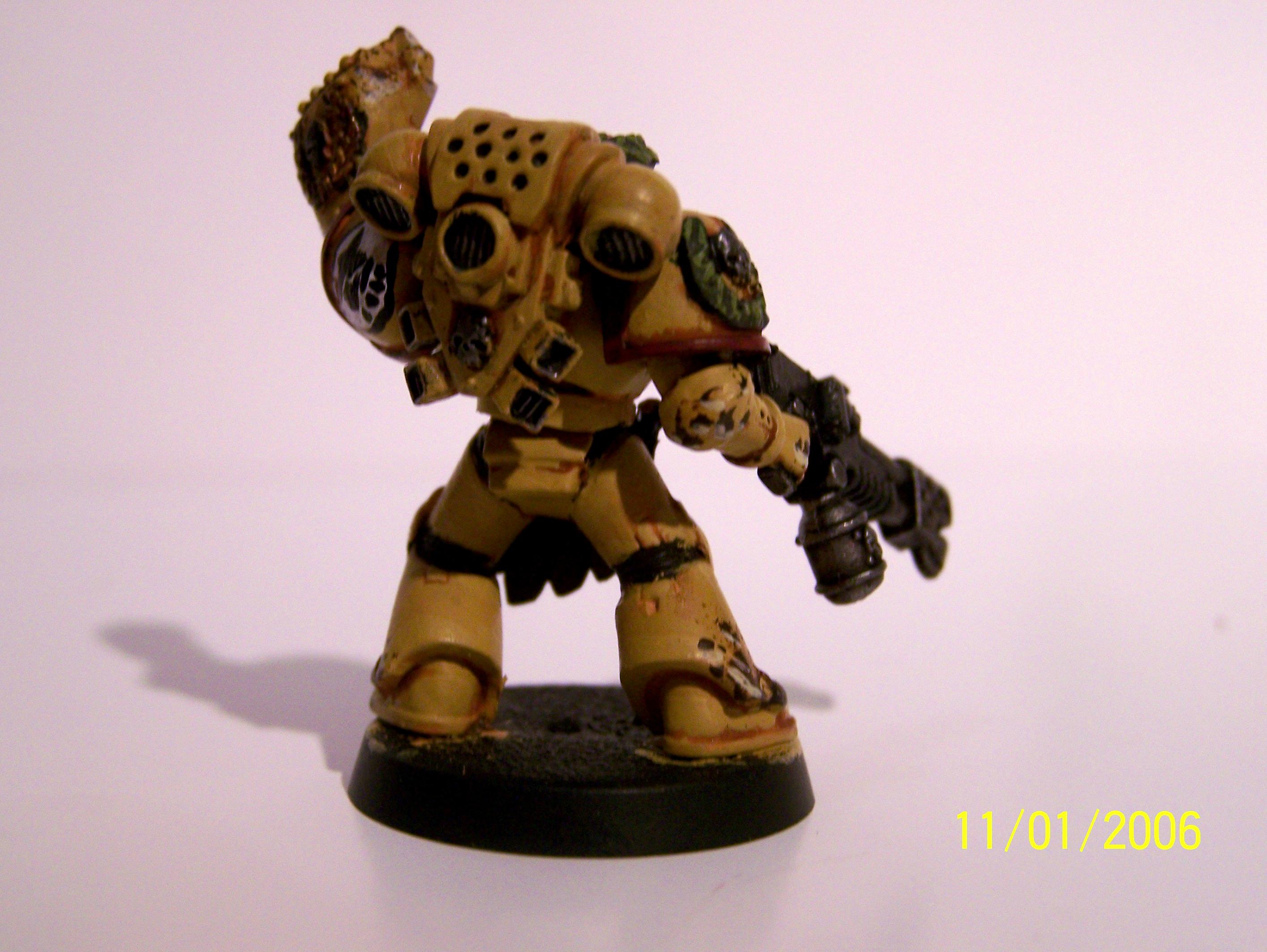 Command Squad, Imperial Fists, Space Marines, Warhammer 40,000