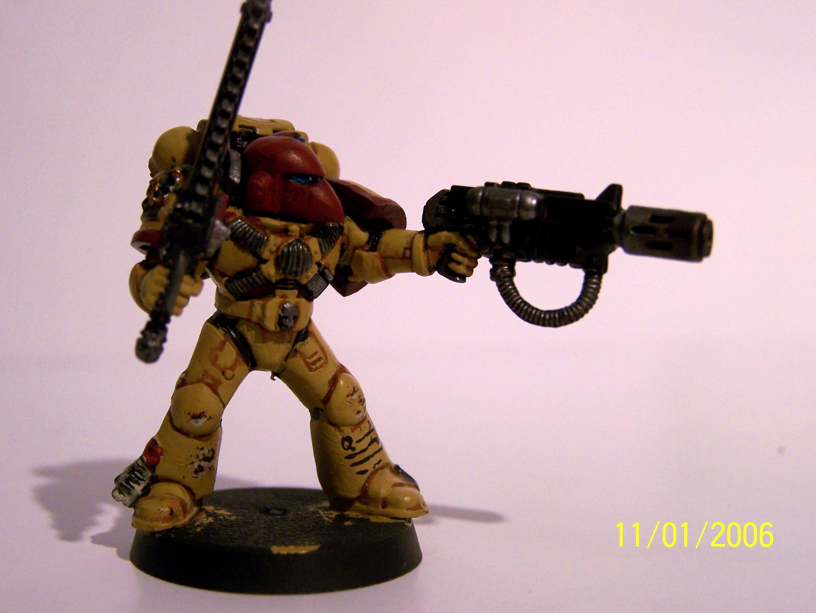 Command Squad, Imperial Fists, Space Marines, Warhammer 40,000