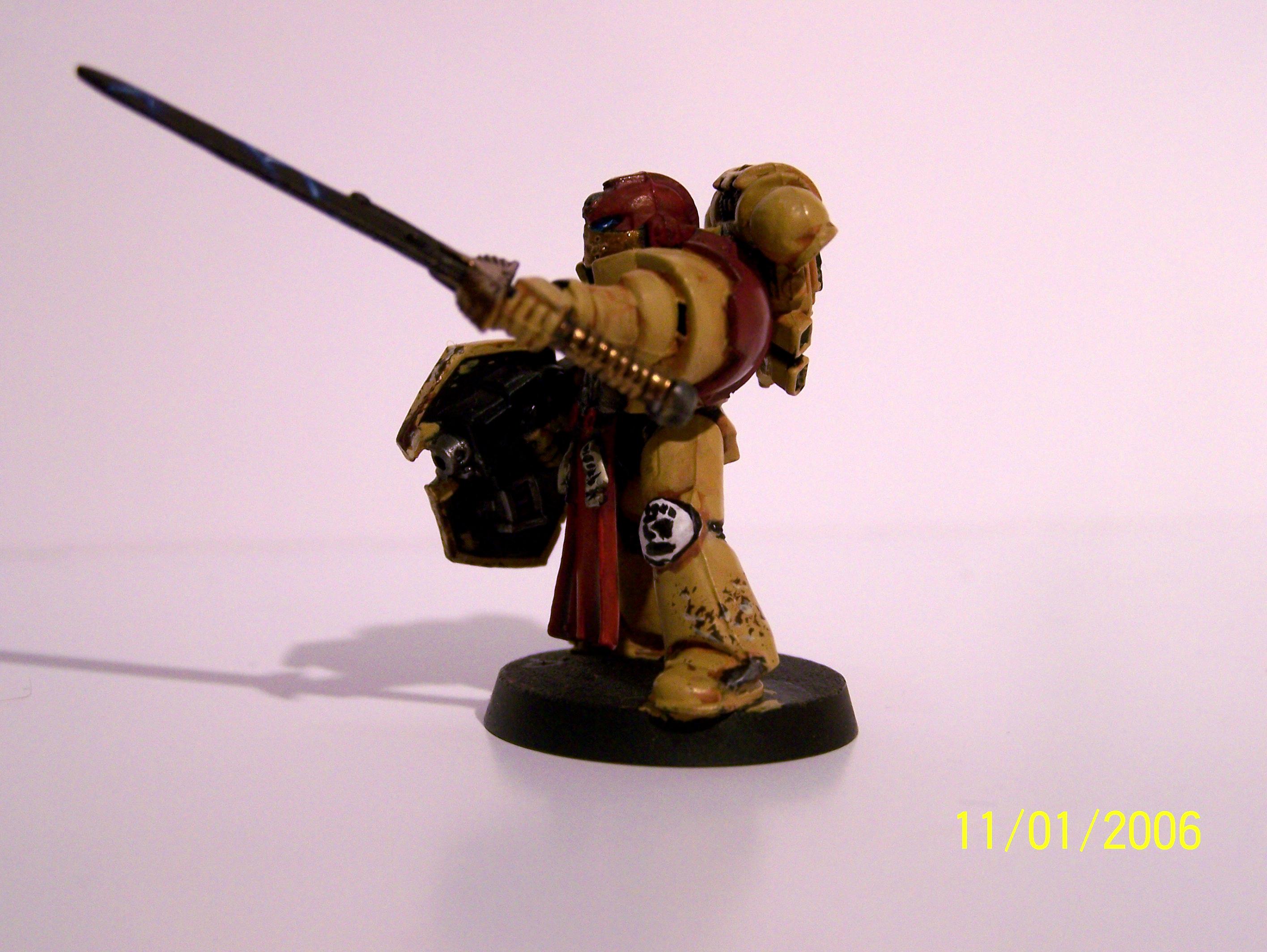 Command Squad, Imperial Fists, Space Marines, Warhammer 40,000