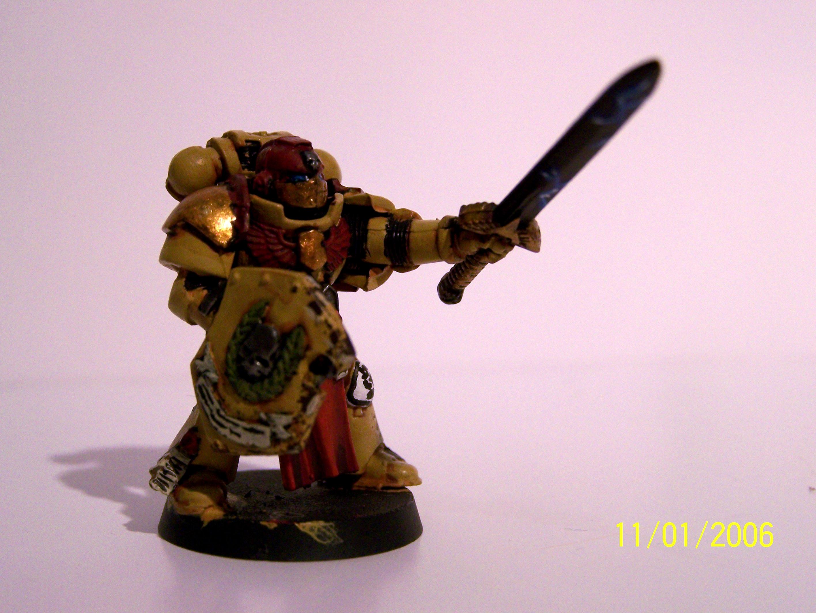 Command Squad, Imperial Fists, Space Marines, Warhammer 40,000