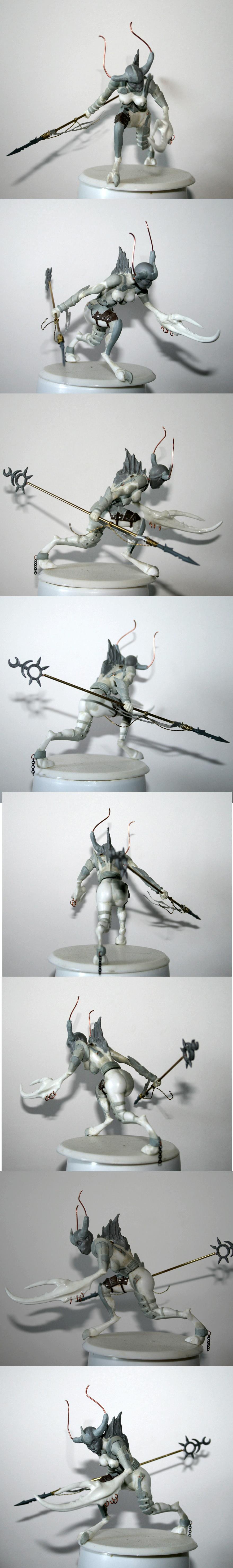 Conversion, Daemon Prince, Daemon Princess, Daemons, Dæmon Princess, Slaanesh, Warhammer 40,000