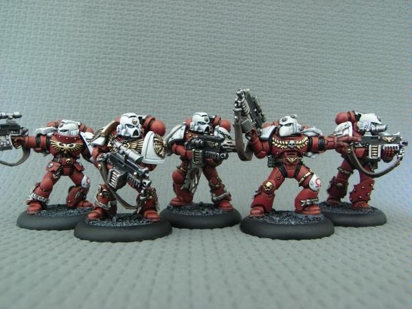 Bolter, Combi-bolter, Orar, Red, Sons, Space Marines, Squad, Sternguard, Veteran, Warhammer 40,000, White