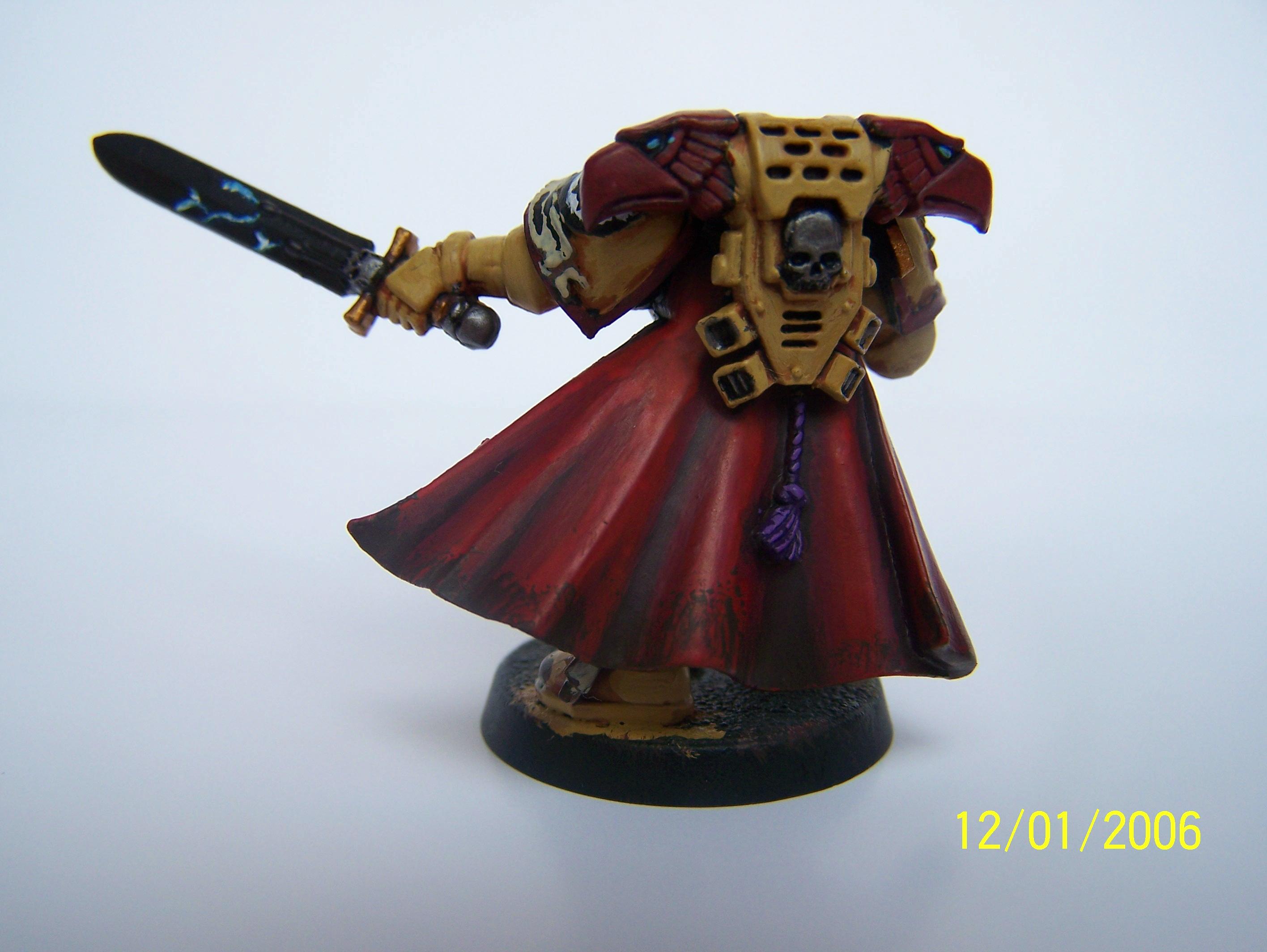 Command Squad, Company Commander, Imperial Fists, Space Marines, Warhammer 40,000