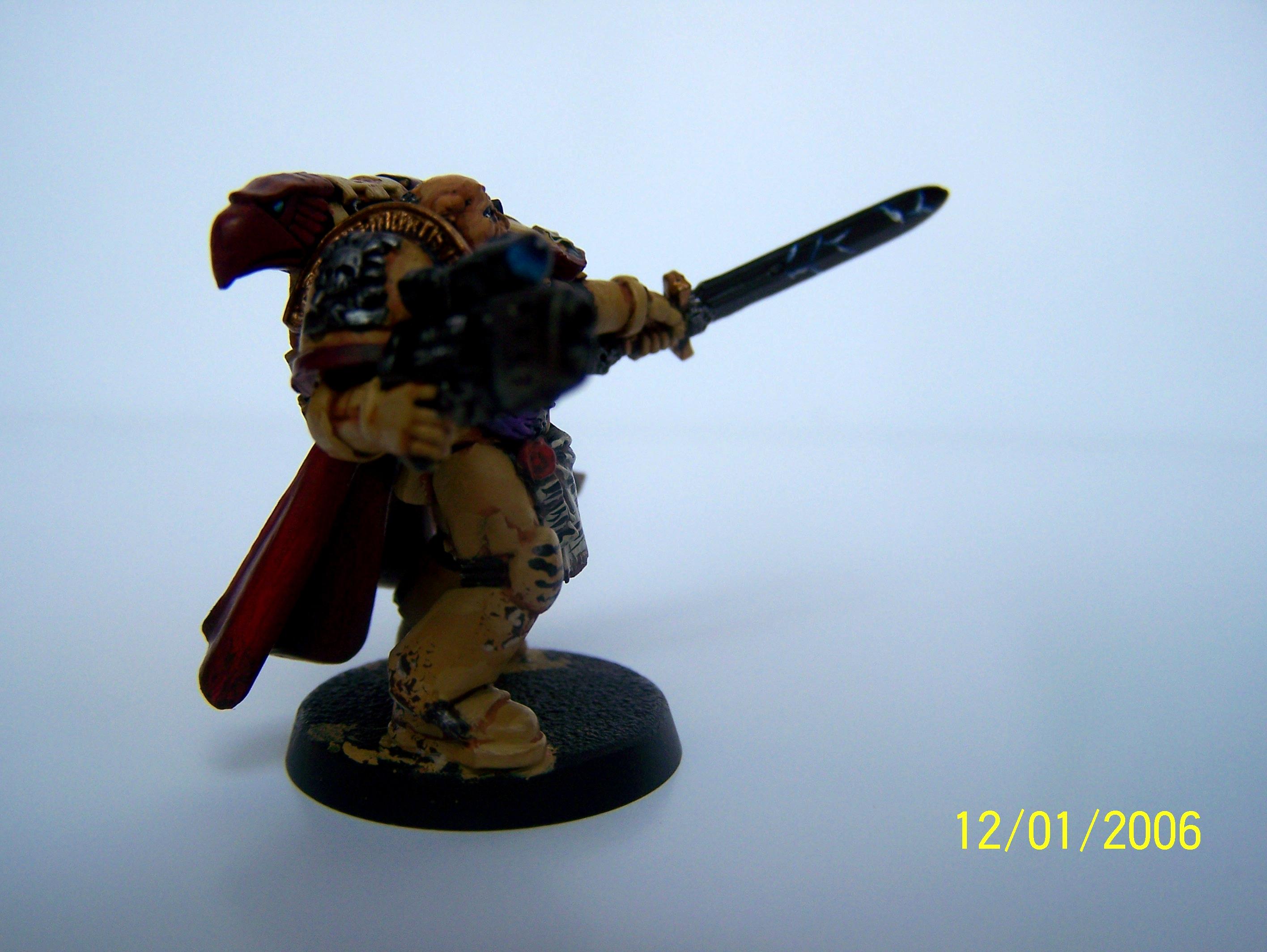 Command Squad, Company Commander, Imperial Fists, Space Marines, Warhammer 40,000