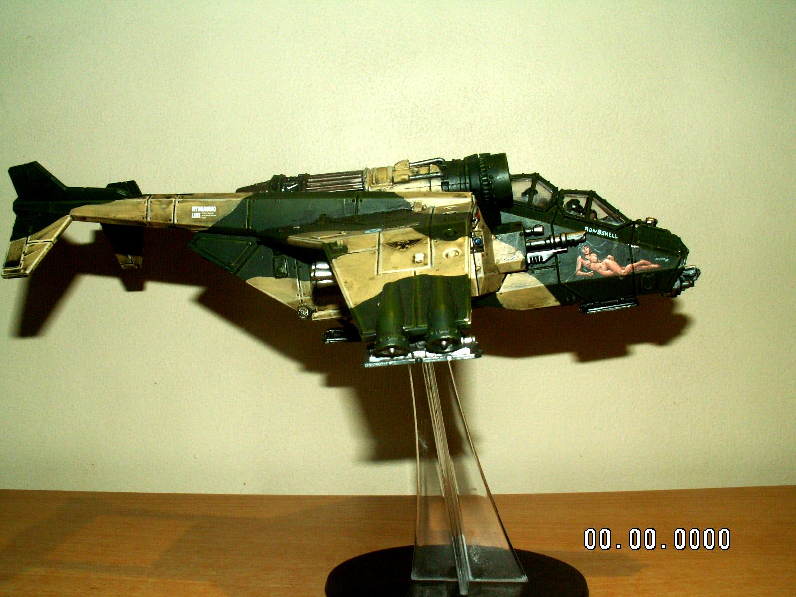 Camouflage, Freehand, Imperial Guard, Nose Art, Valkyrie, Warhammer 40,000