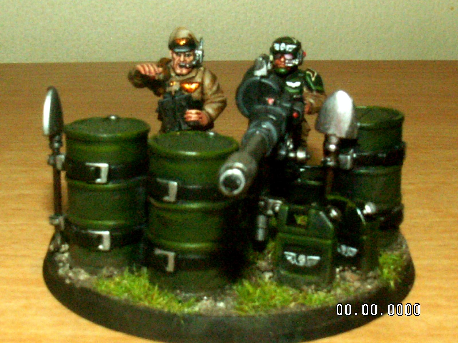 Autocannon, Bad Plan, Diorama, Heavy Weapons Team, Imperial Guard, Oops