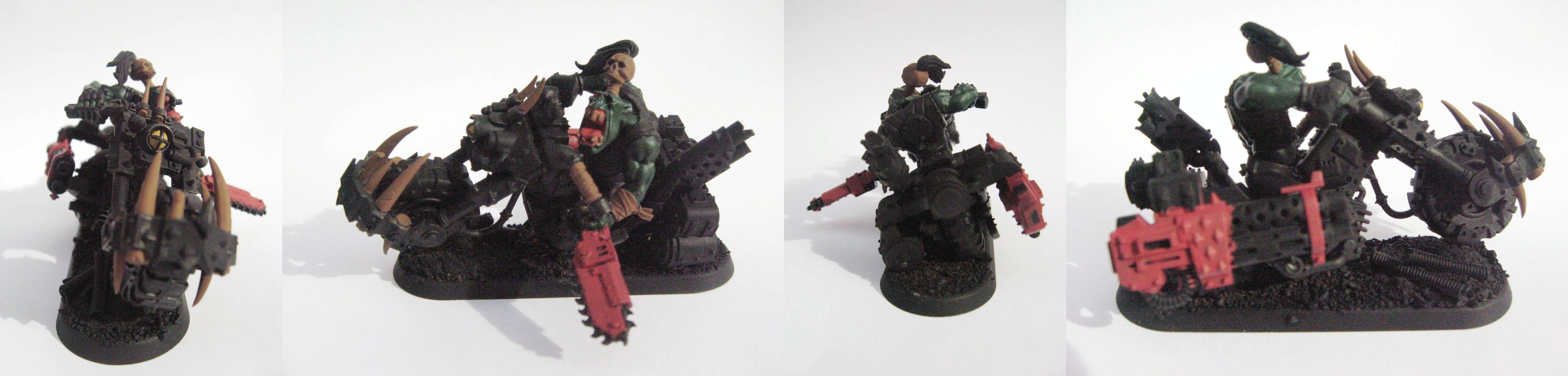 Blood Axe, Orks, Warbikers, Warhammer 40,000, Work In Progress