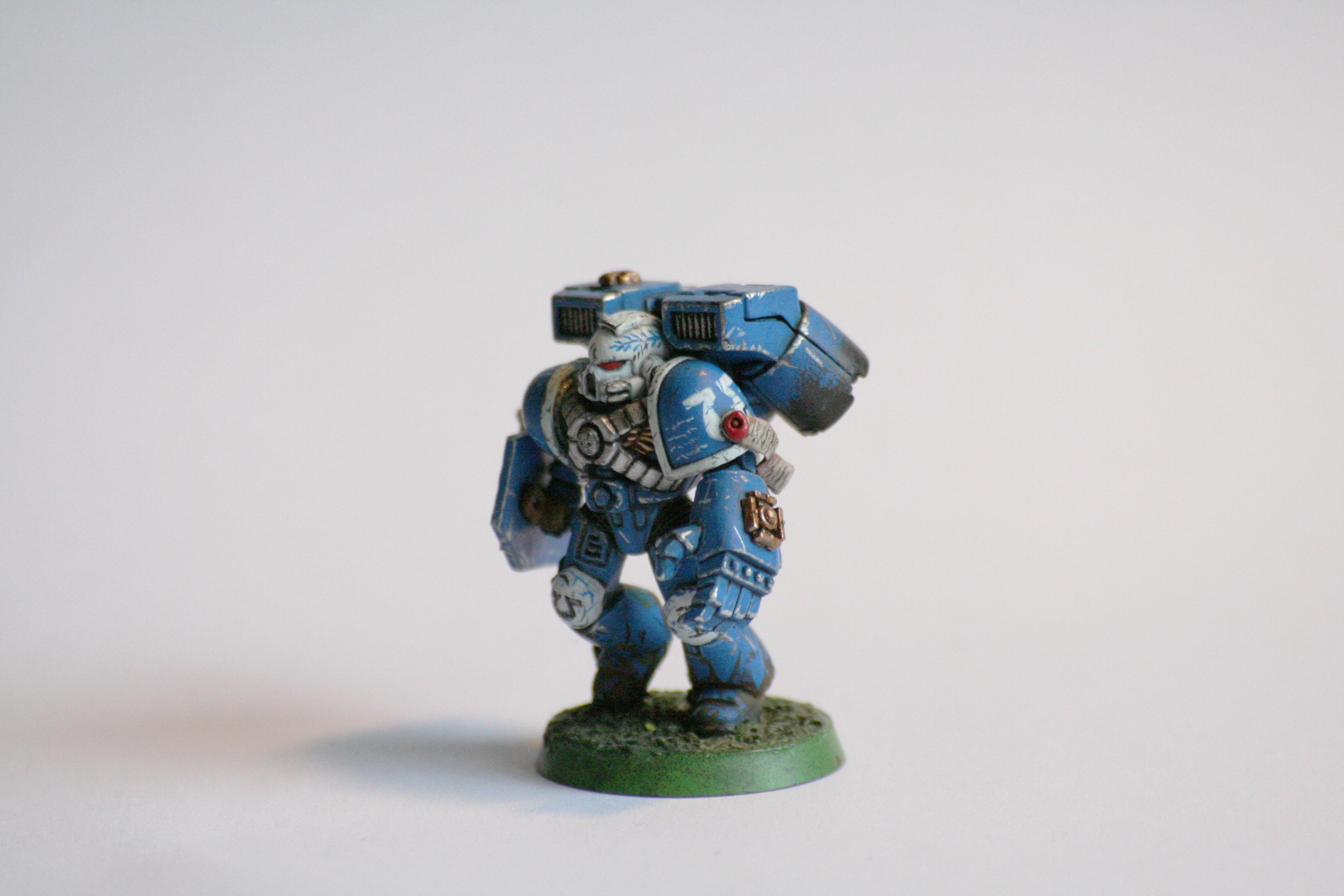 Assault Marines, Space Marines, Ultramarines, Vanguard Veteran, Warhammer 40,000