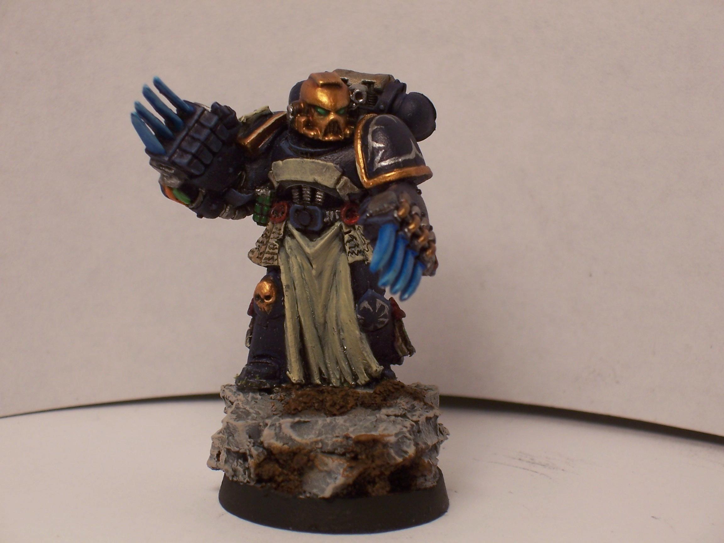 Freehand, Lightning Claws, Rock Base, Space Marines, Veteran, Warhammer 40,000