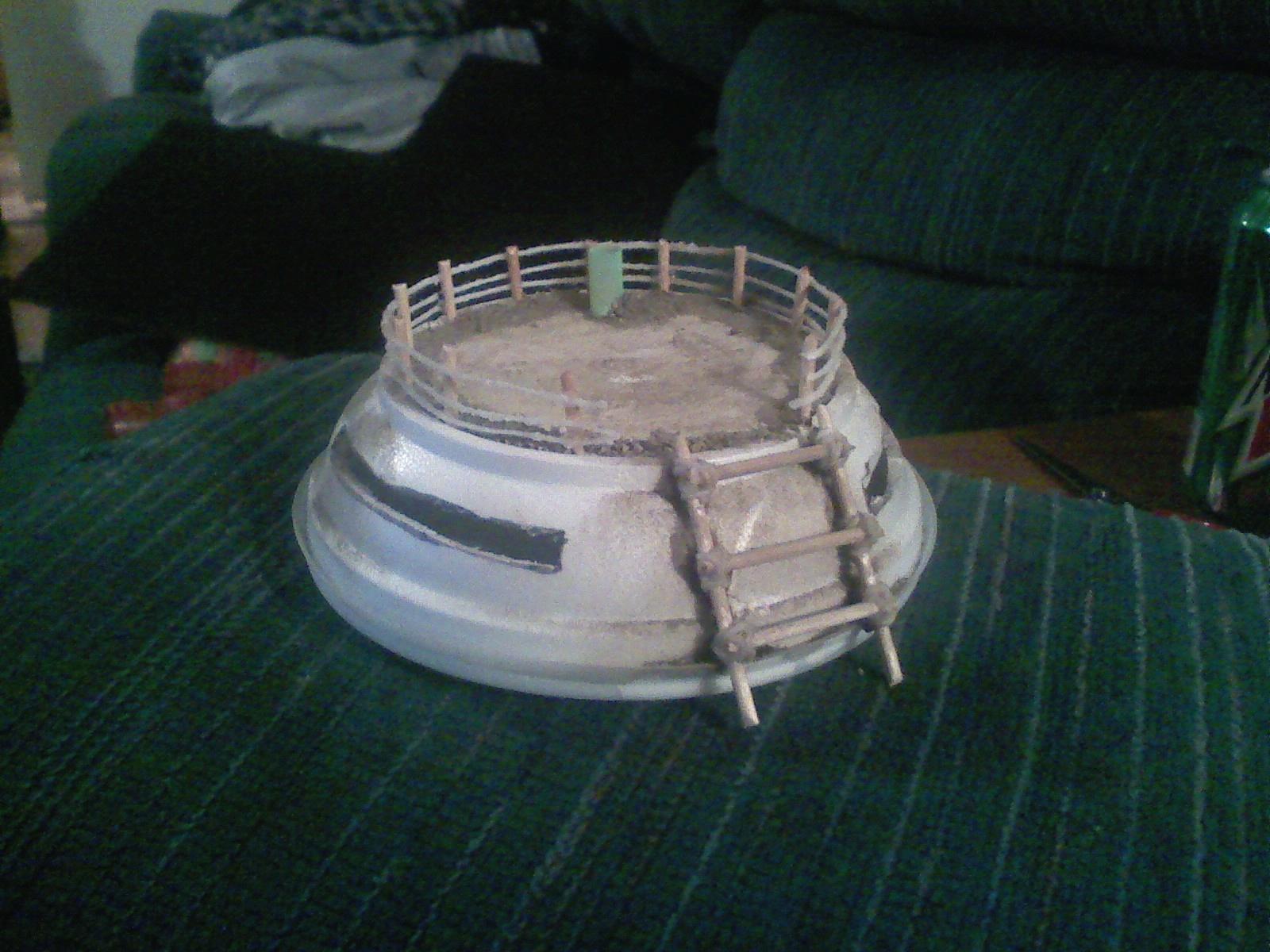 With Air vent, top fence and access ladder
