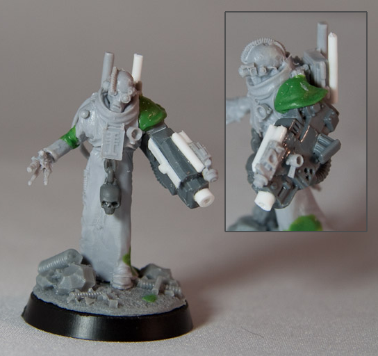 Adeptus Mechanicus, Forge World, Gun Servitors, Imperial Guard, Sculpting, Servitors
