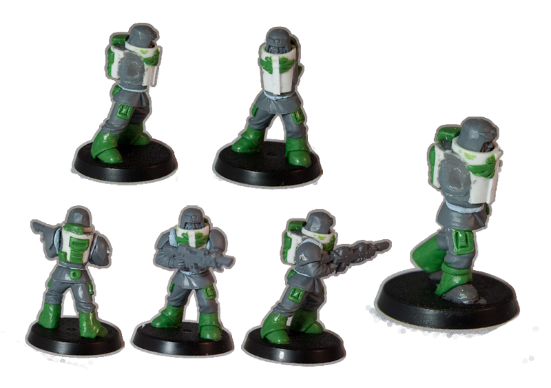 Carapace, Imperial Guard, Naval Infantry, Sculpting