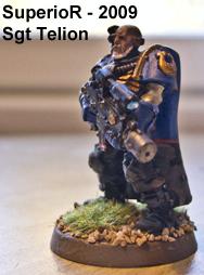 Sergeant, Smurfs, Space Marines, Superior, Telion, Ultramarines, Warhammer 40,000