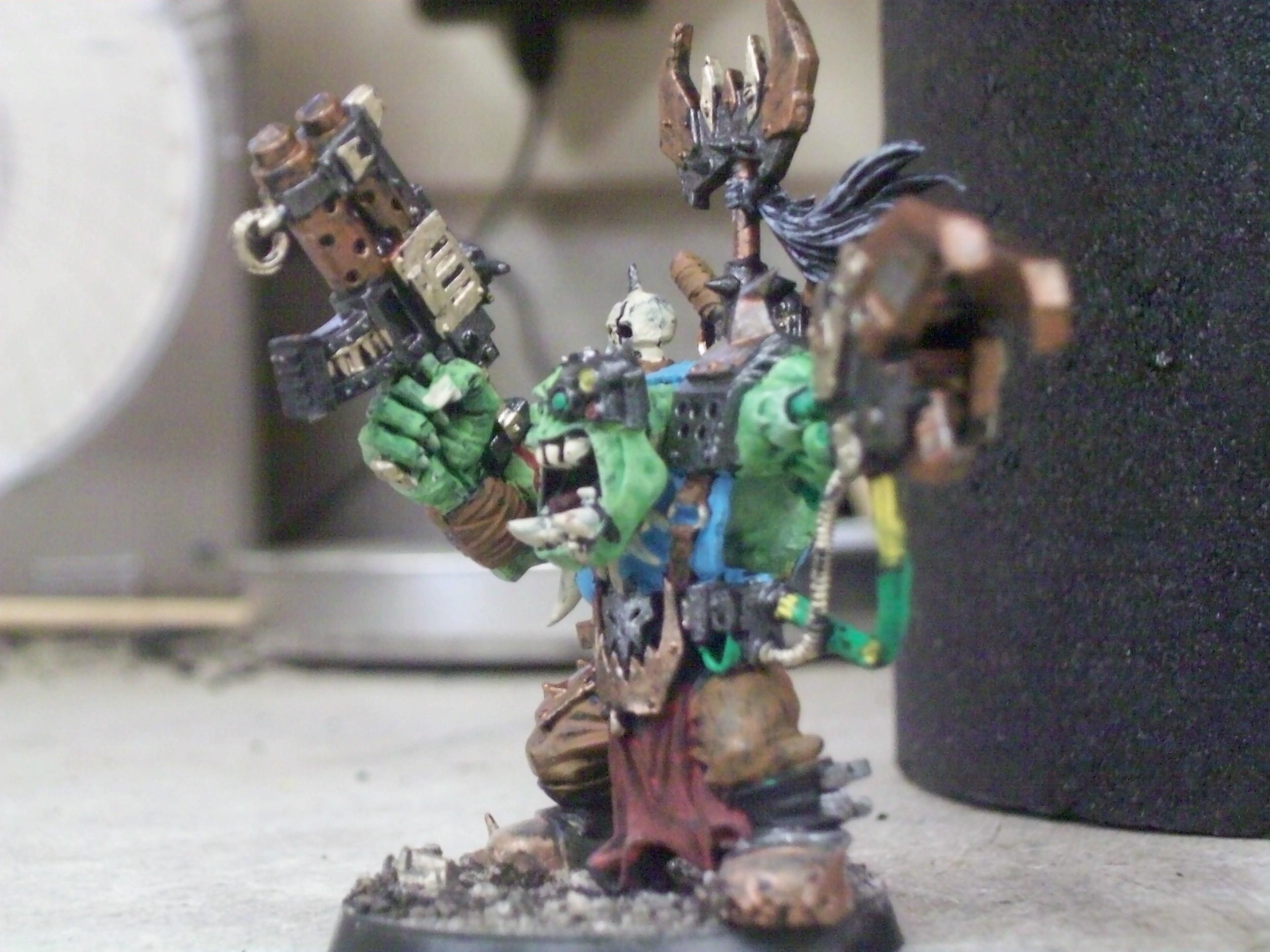 Assault On Black Reach, Boy, Nob, Orks, Warboss, Work In Progress