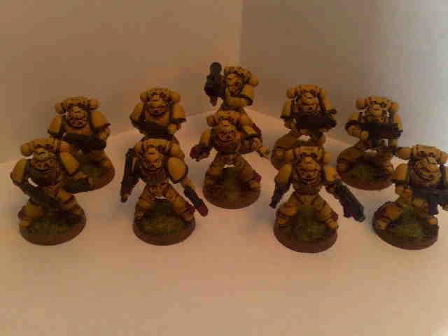 Imperial Fists, Space Marines, Warhammer 40,000, Work In Progress, Yellow Space Marines