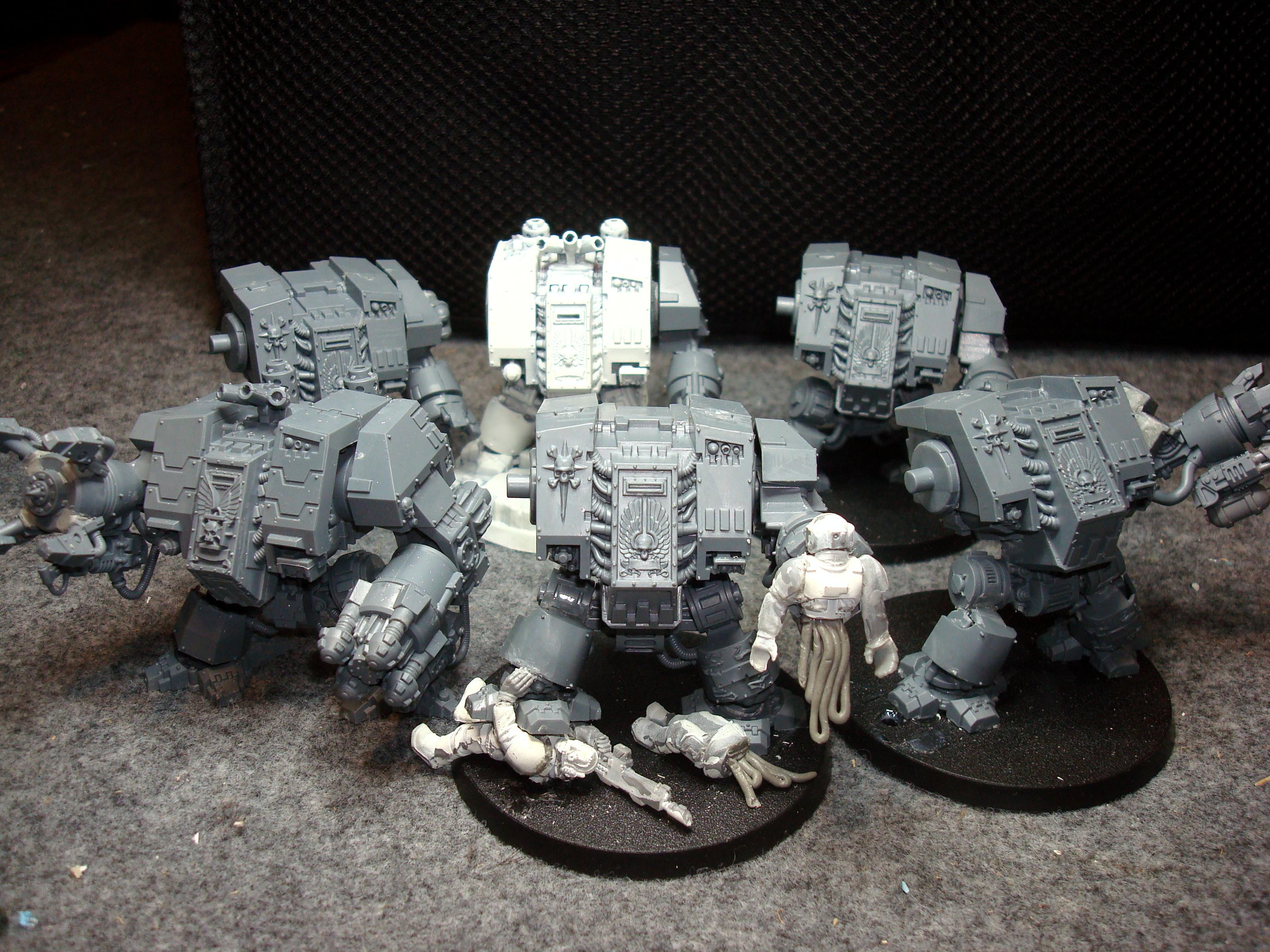 Dreadnought, Iron Hands, Space Marines, Tyranids, Work In Progress