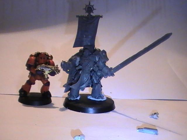 Custom Character, Librarian, Space Marines, Storm Shield, Terminator Armor