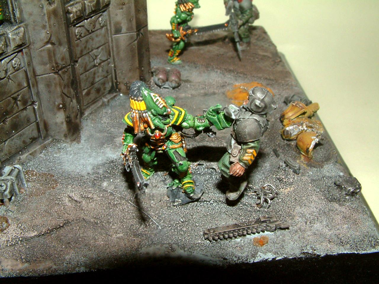 Diorama, Eldar, Imperial Guard, Striking Scorpion