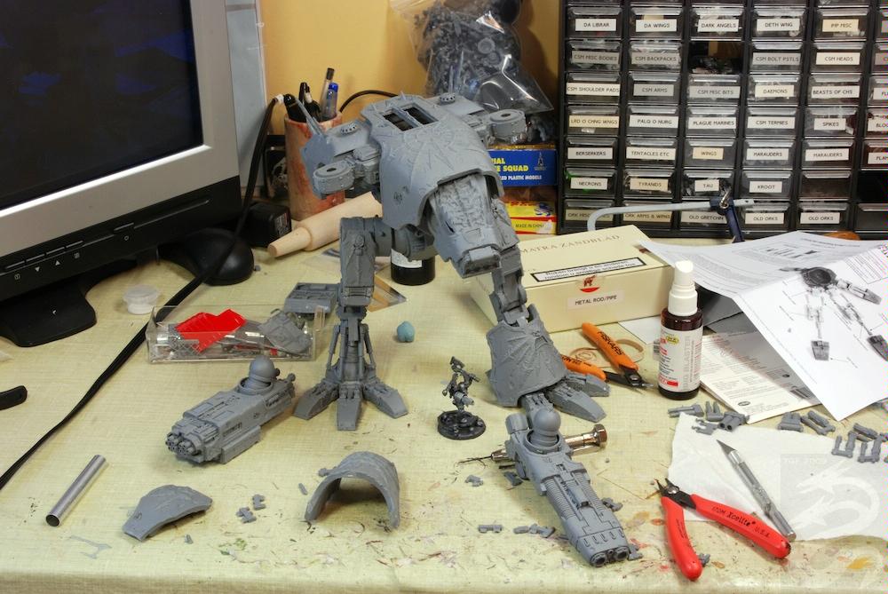Iron Hydras Warhound Titan WIP
