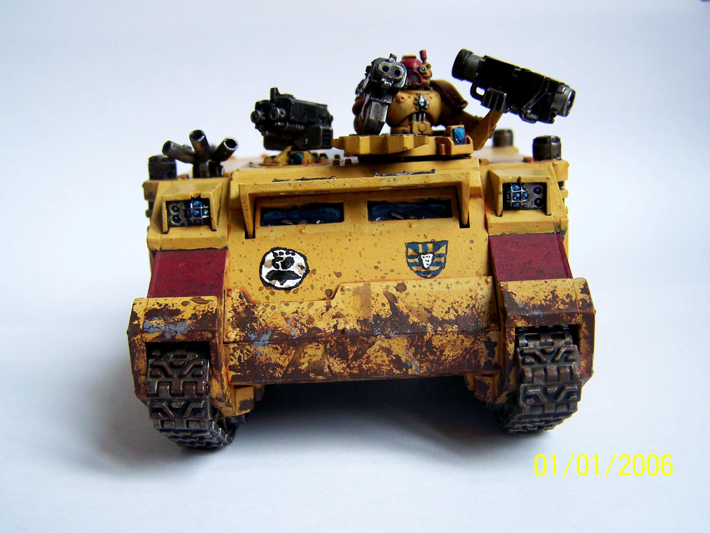 Imperial Fists, Rhino, Space Marines, Warhammer 40,000