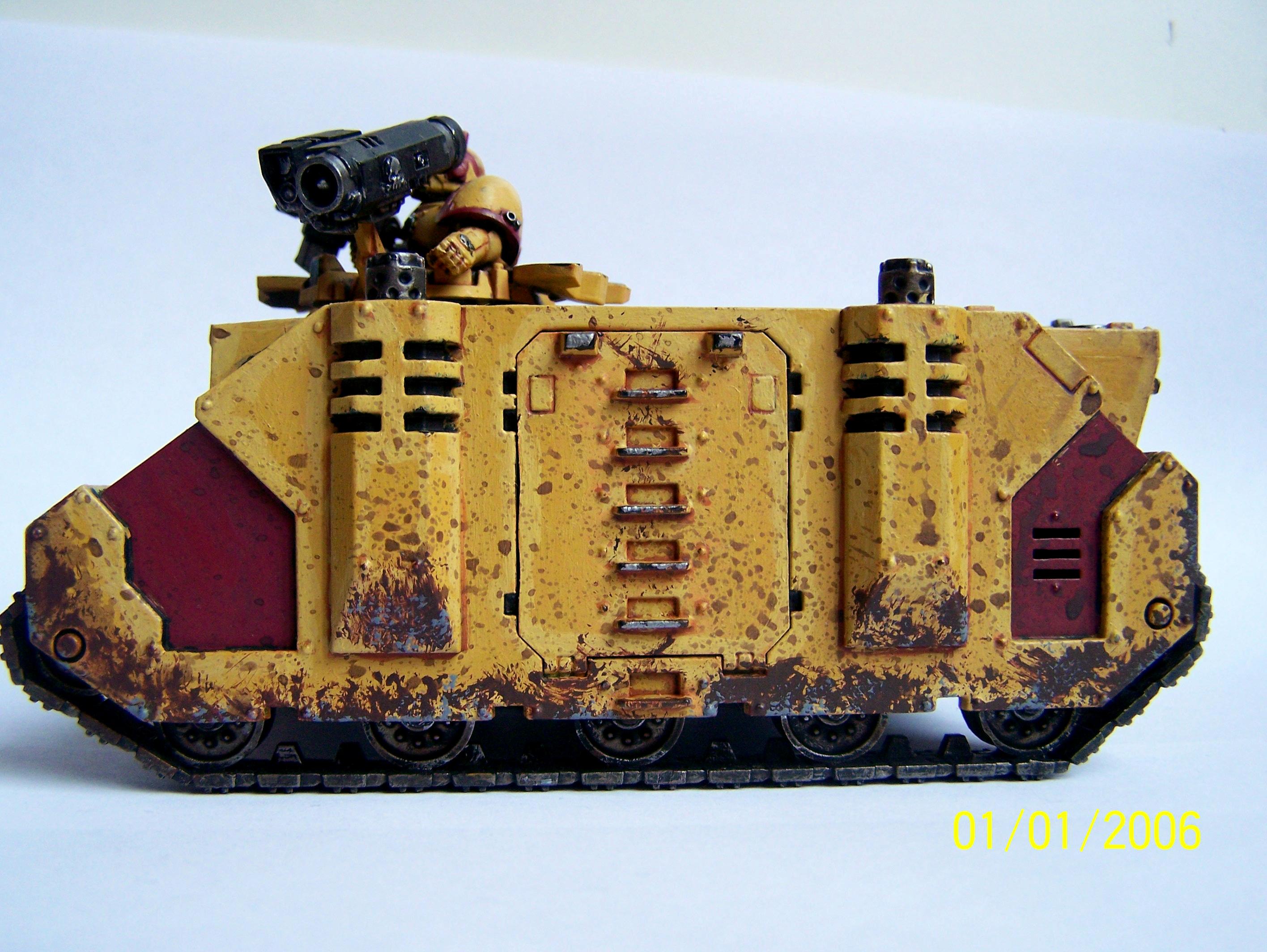 Imperial Fists, Rhino, Space Marines, Warhammer 40,000