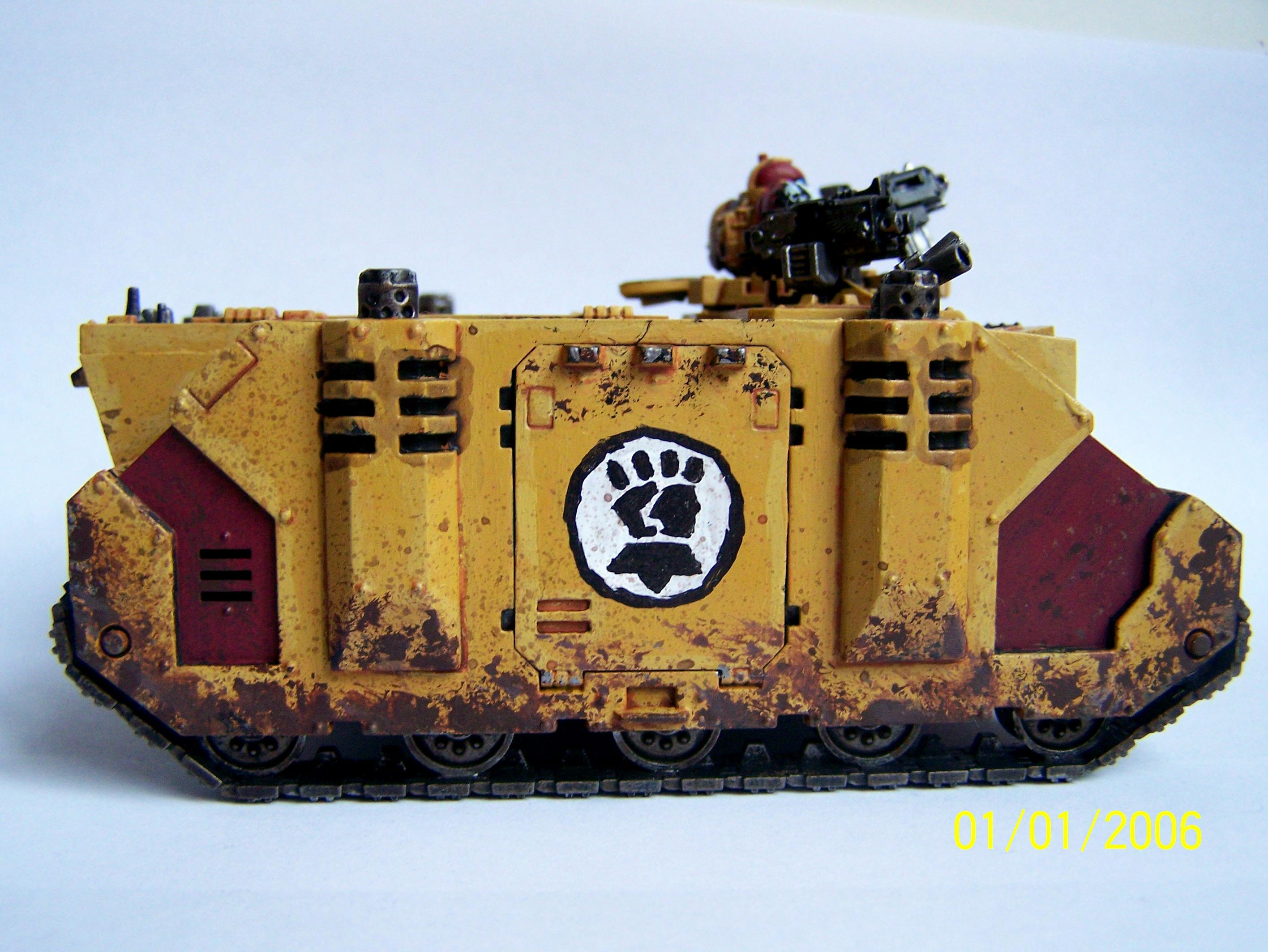 Imperial Fists, Rhino, Space Marines, Warhammer 40,000
