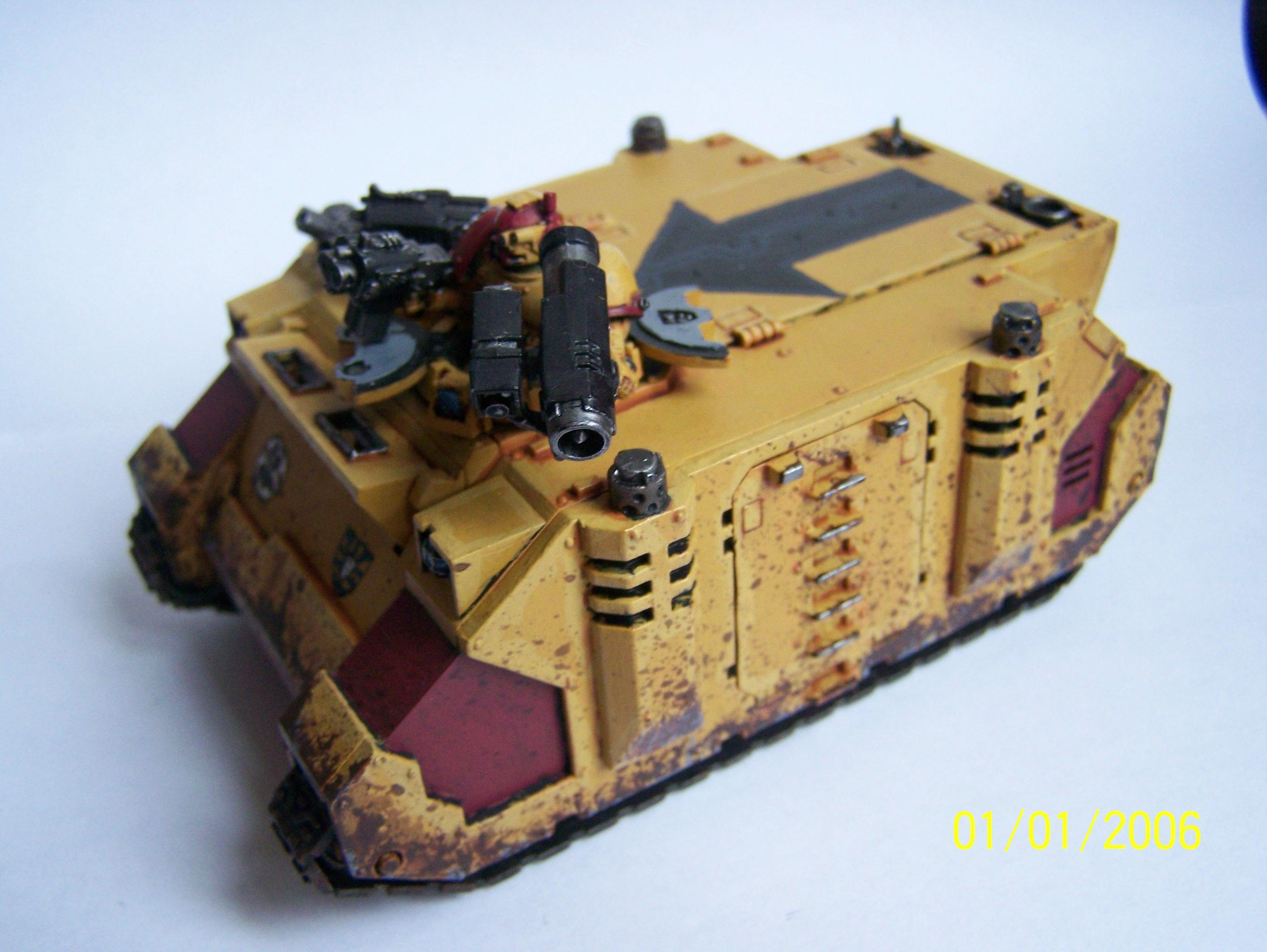 Imperial Fists, Rhino, Space Marines, Warhammer 40,000
