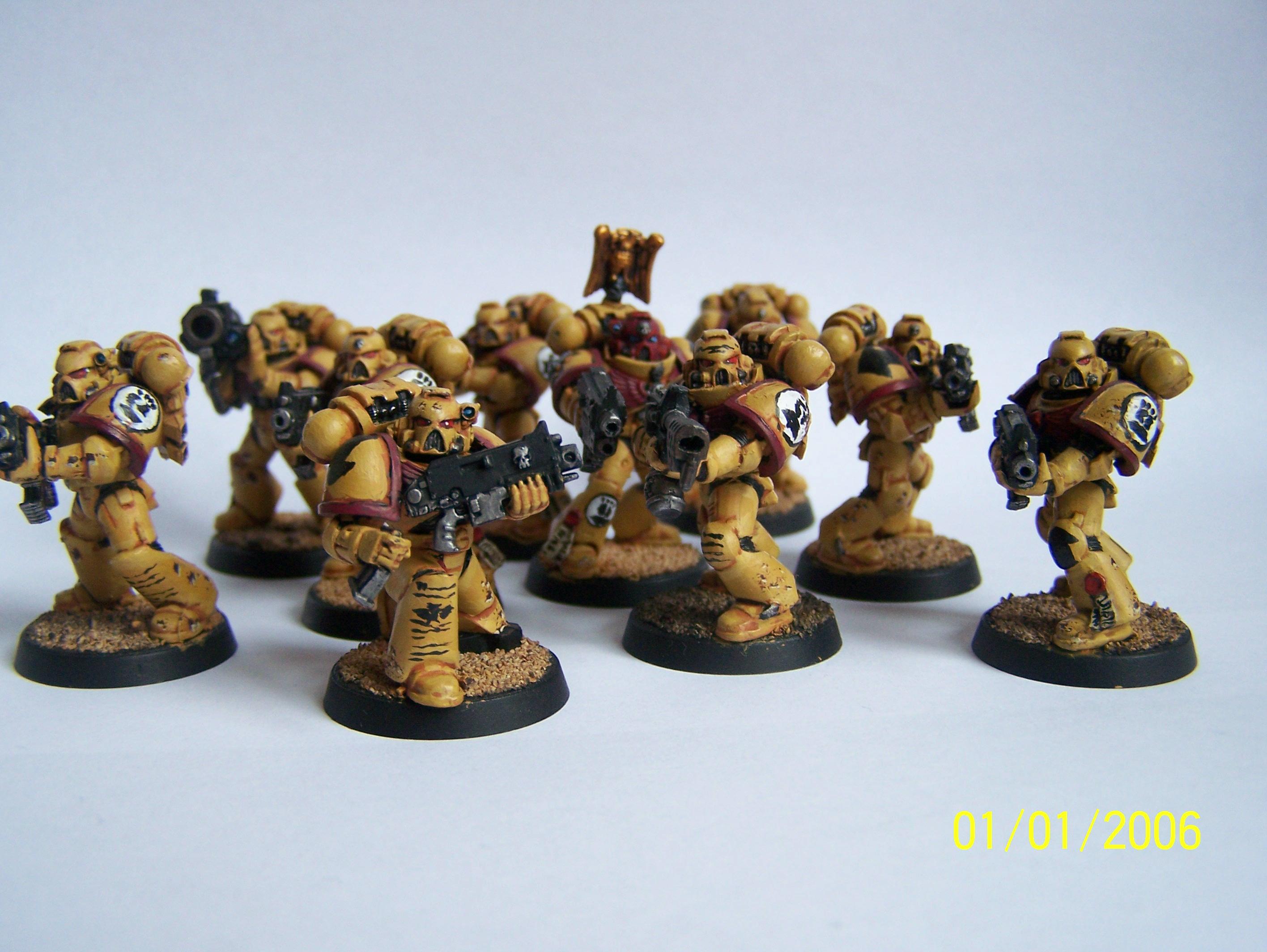 Imperial Fists, Space Marines, Tactical Squad, Warhammer 40,000