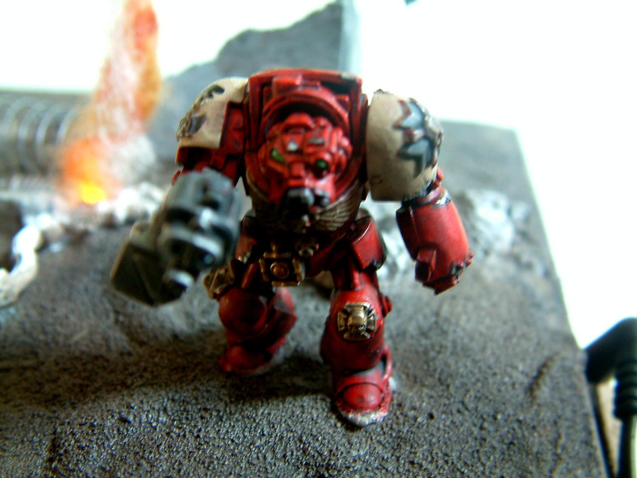 Blood, Dawn, Diorama, Fire, Of, Ravens, Smoke, Space, Space Marines, War, Warhammer 40,000, Warhammer Fantasy