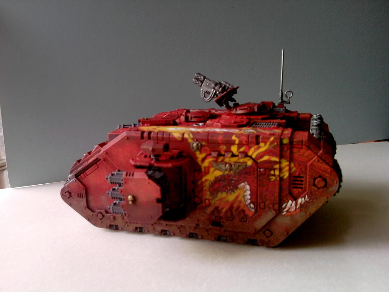 Crusader, Freehand, Hand Drawn Images, Hand Painted, Painted Image, Red, Space Marines, Tank, Warhammer 40,000
