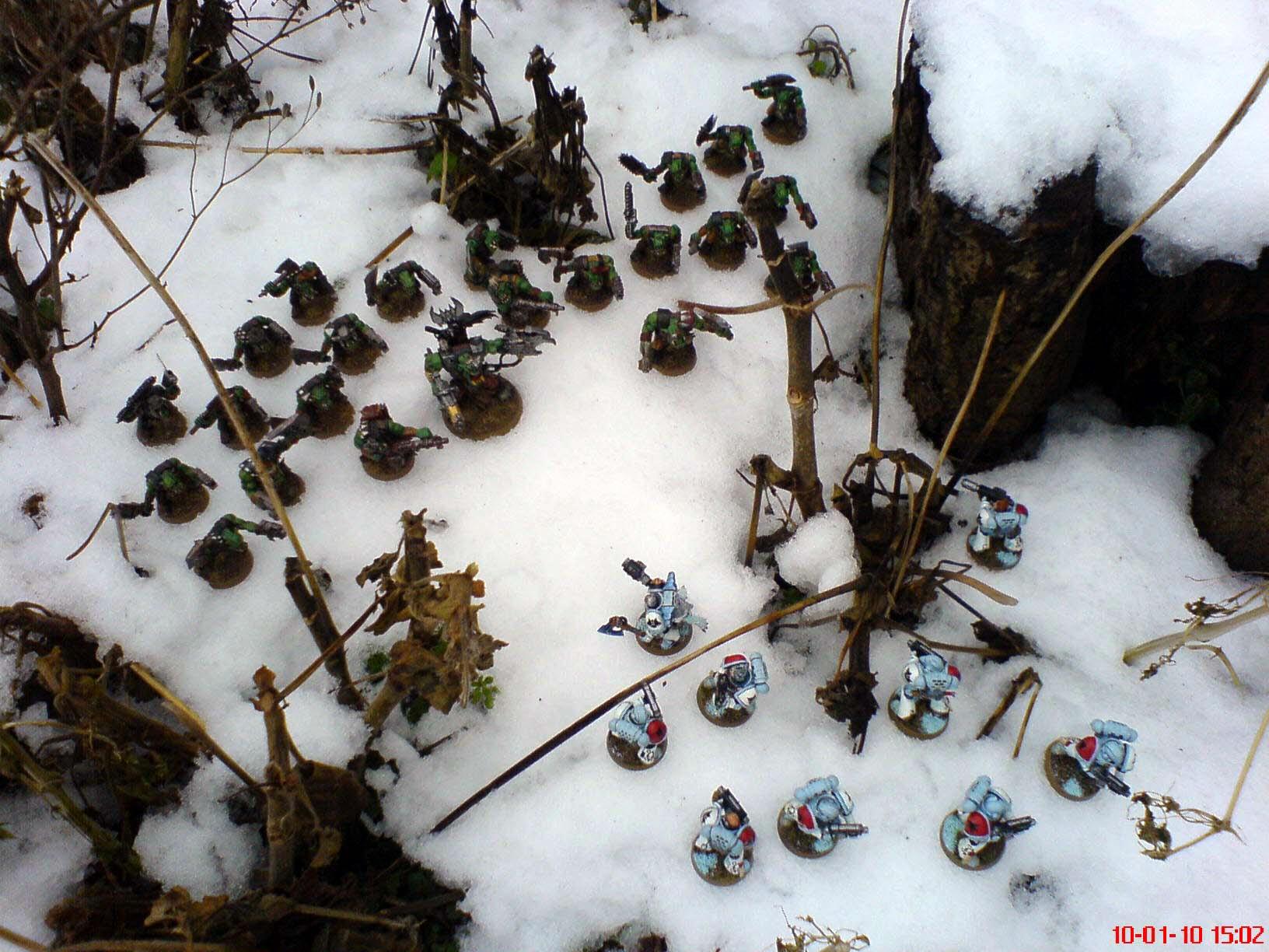 Battle Report, Orks, Snow, Space Wolves