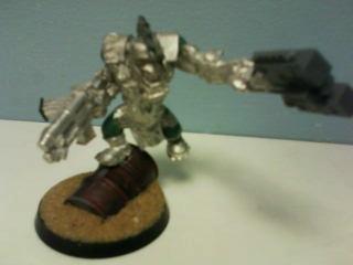 Orks, i've given him a mohawk using the buzz saw from the nobs kit