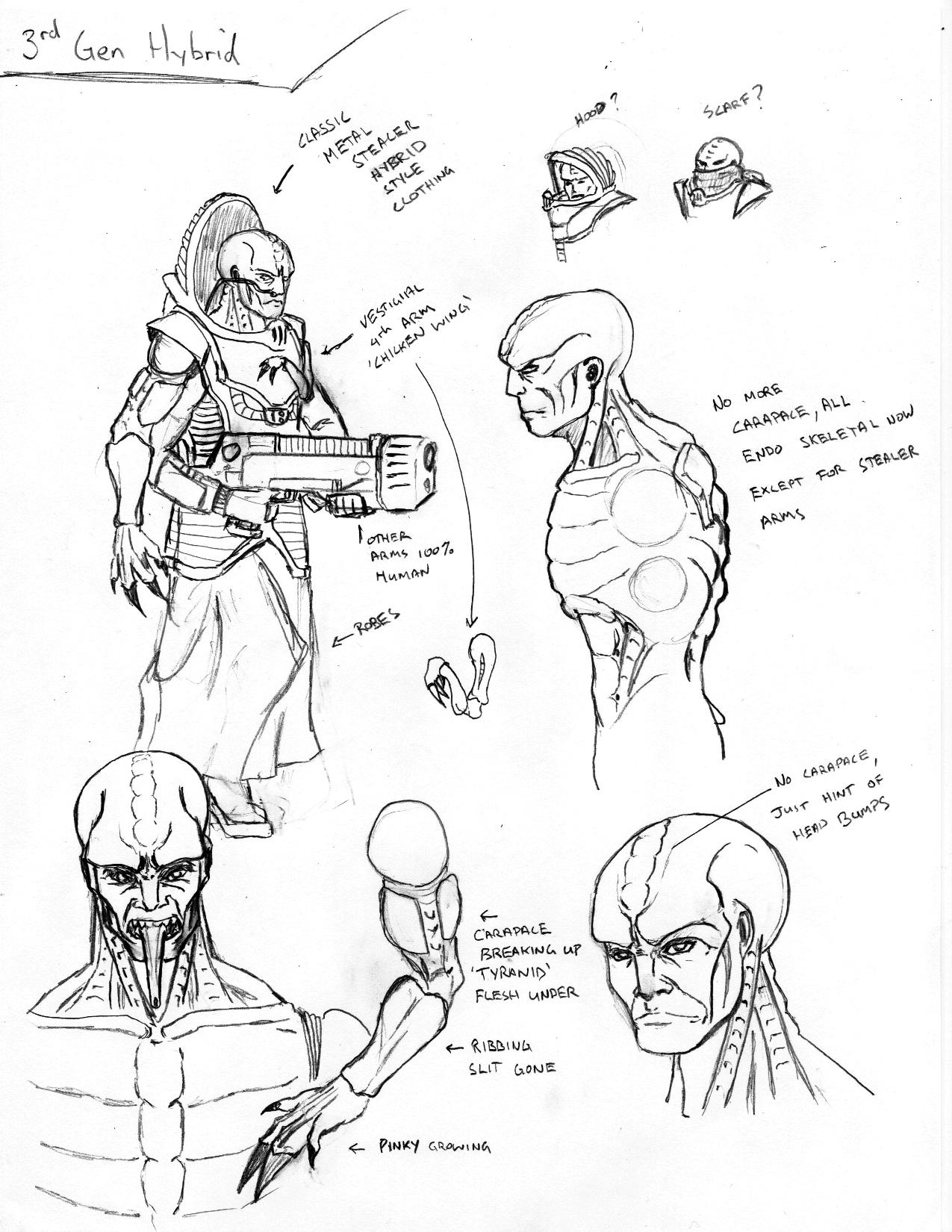 3rd generation genestealer hybrid concept