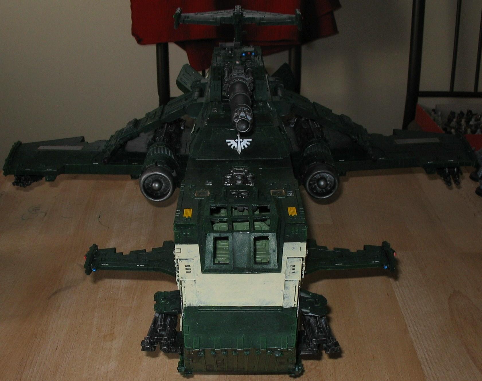 warhammer 40000 space marines thunderhawk gunship miniature