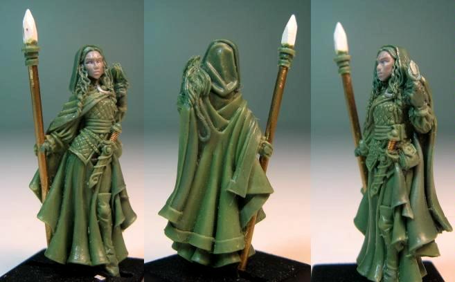Female, Female Warrior, Greenstuff, Sculpting