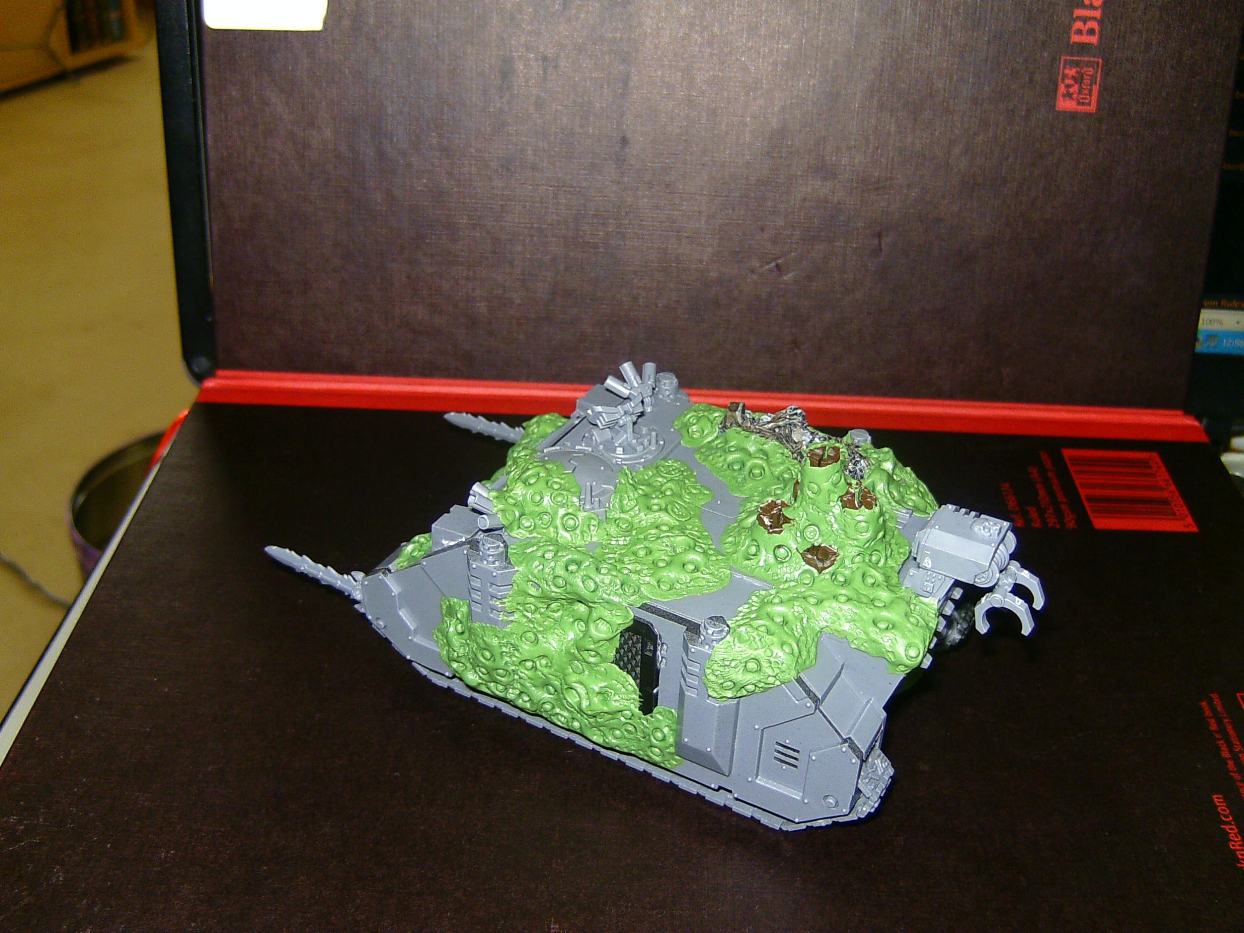 Chaos, Chaos Space Marines, Conversion, Greenstuff, Rhino
