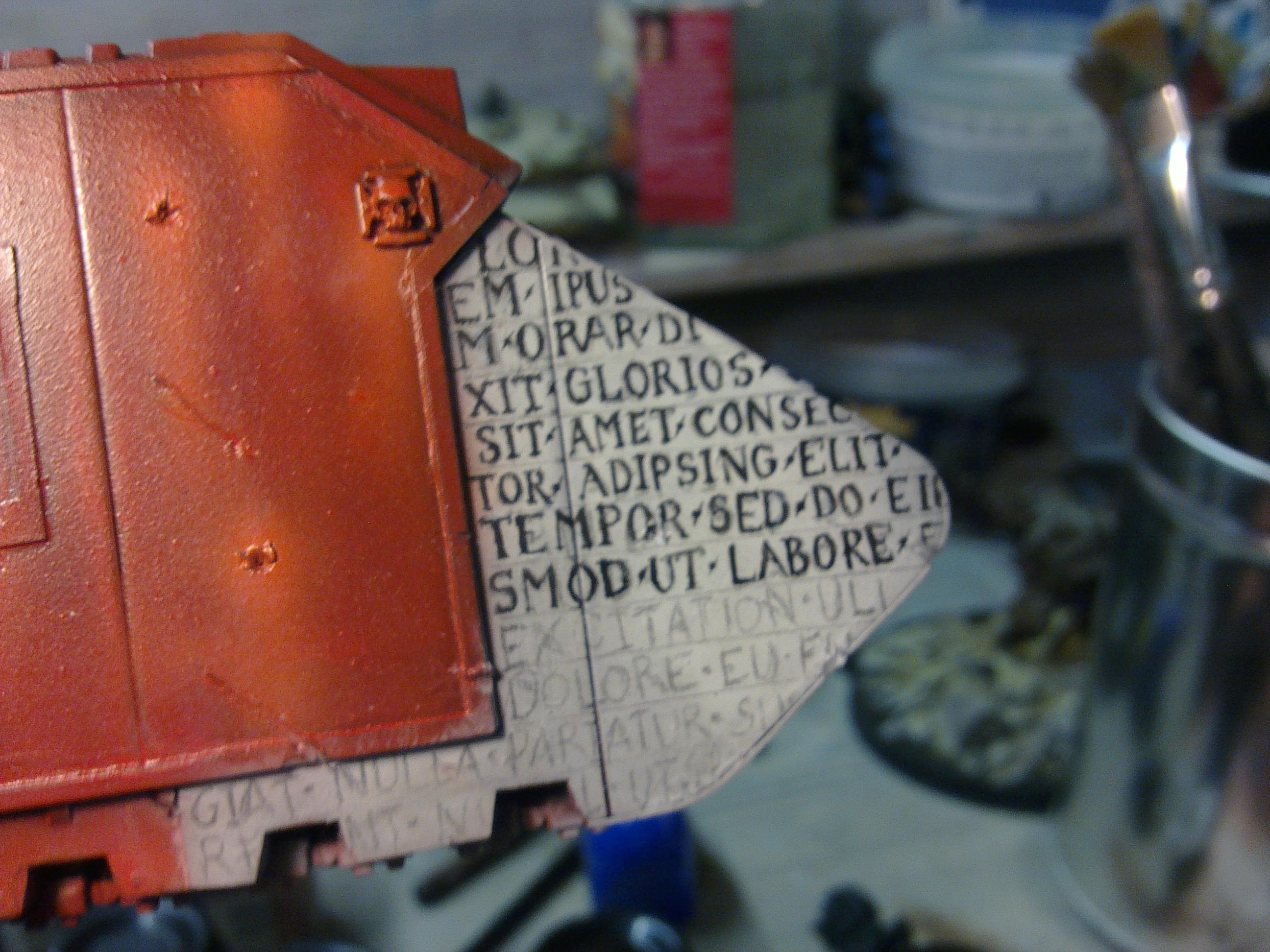 Freehand, Inscription, Land Raider, Pip, Work In Progress
