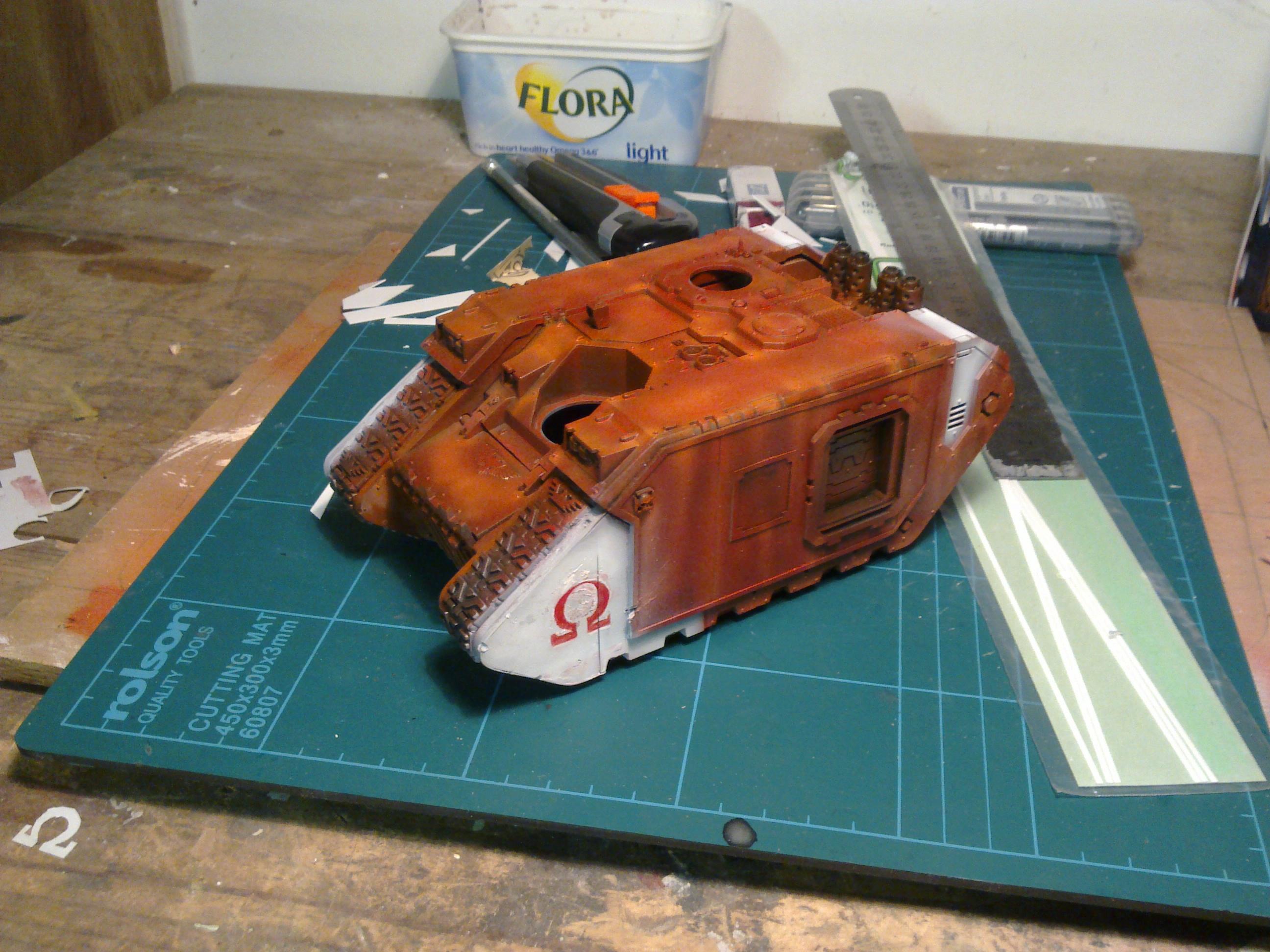 Land Raider, Space Marines, Warhammer 40,000, Work In Progress
