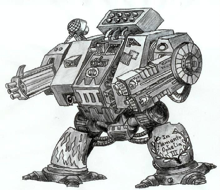 Artwork, Dreadnought, Fighting, Iron Hands, Machine, Space Marines