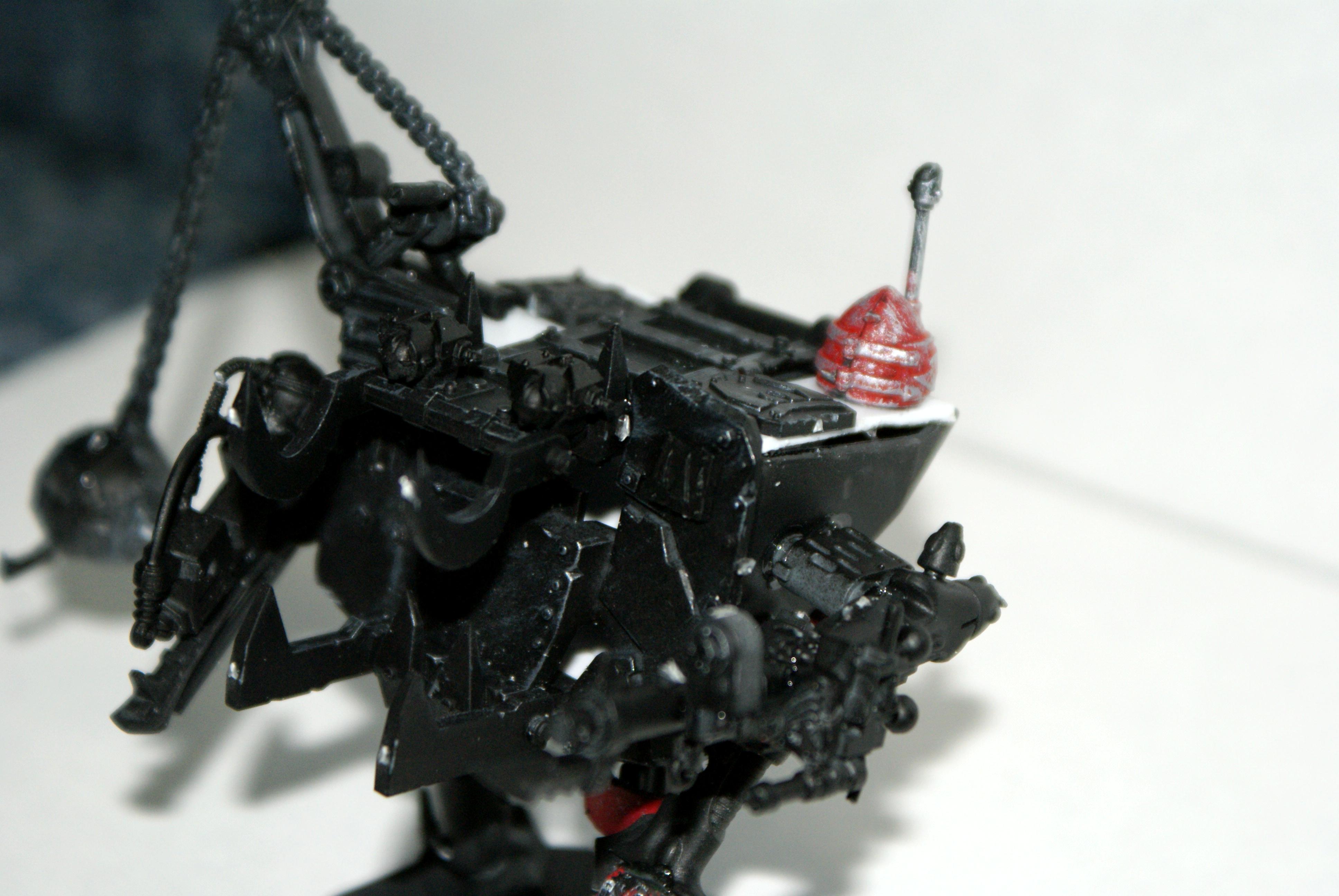 Deff Dread Orks, Close up of Eldar looted Deff Dread