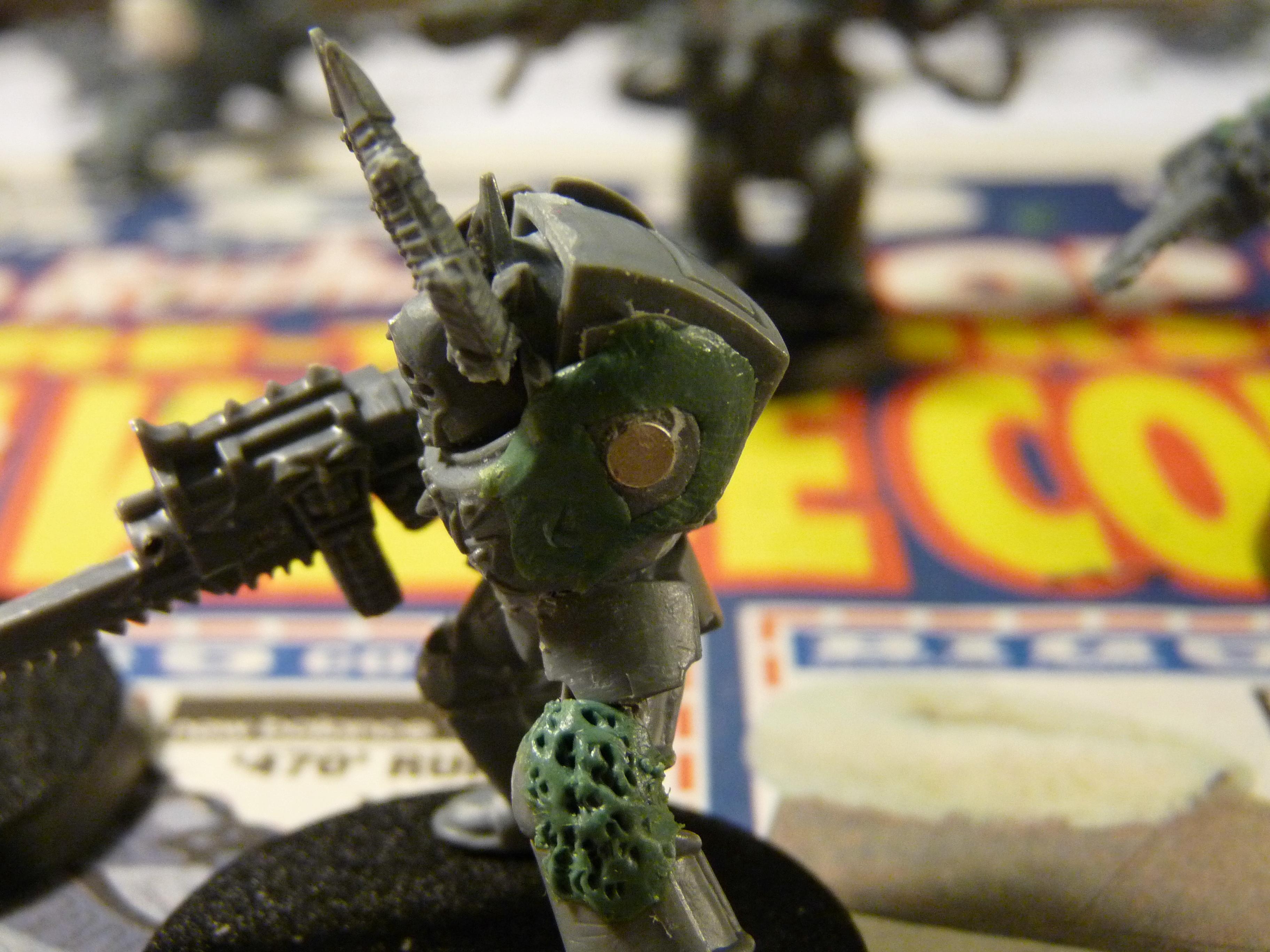 Chaos, Chaos Space Marines, Conversion, Magnet, Nurgle, Terminator Armor