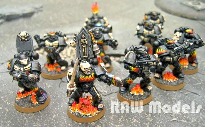 Conversion, Greenstuff, Imperial, Legion Of The Damned, Space Marines, Warhammer 40,000