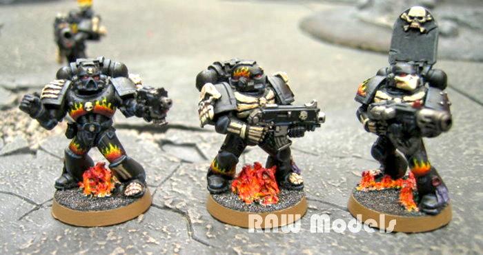 Conversion, Greenstuff, Imperial, Legion Of The Damned, Space Marines, Warhammer 40,000