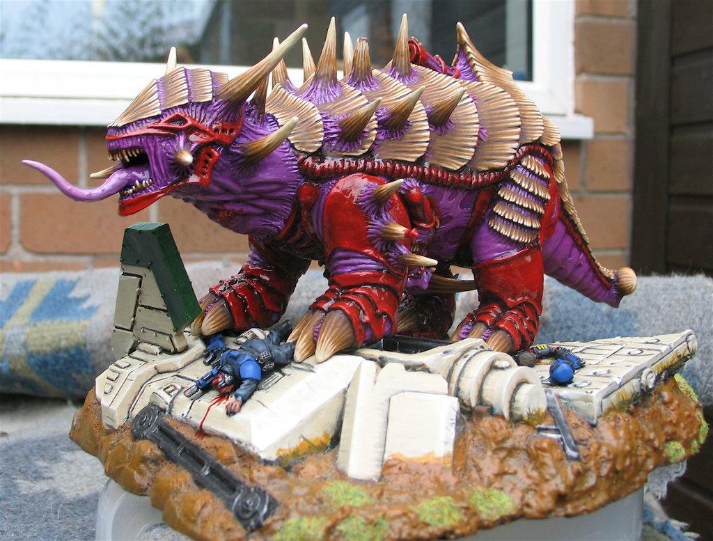 Bio-titan, Conversion, Diorama, Gore, Heirodule, Scratch Build, Tyranids