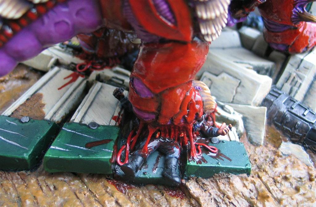 Bio-titan, Conversion, Diorama, Gore, Heirodule, Scratch Build, Tyranids